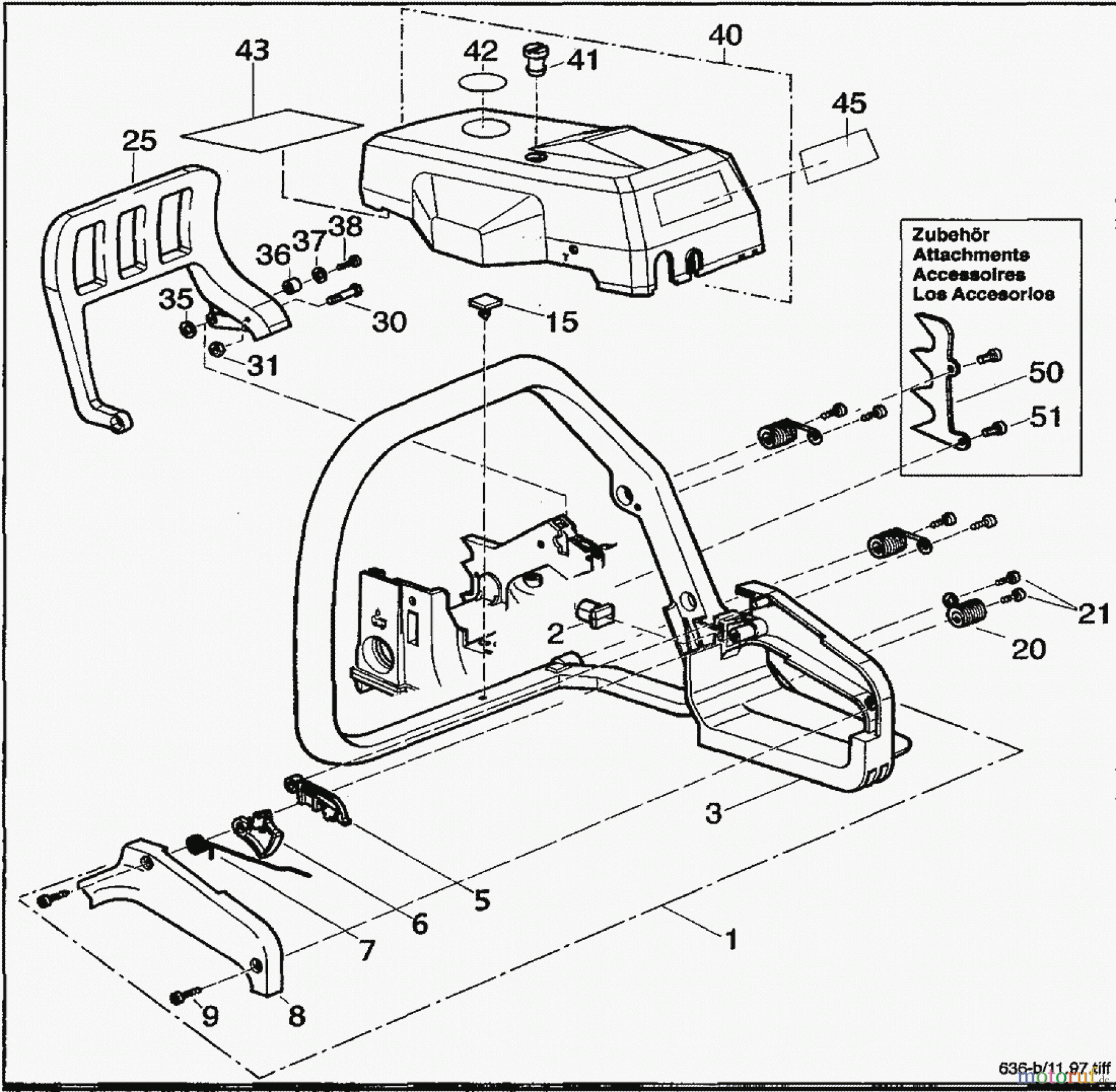  Solo by AL-KO Gartentechnik Kettensägen 636 / 636 Deko ET 011998 Druck 9 636 700 01/1998 [SN: ET 011998 Druck 9 636 700] - 01/1998 [SN: ET 111998 Druck 9 636 701] Seite 3