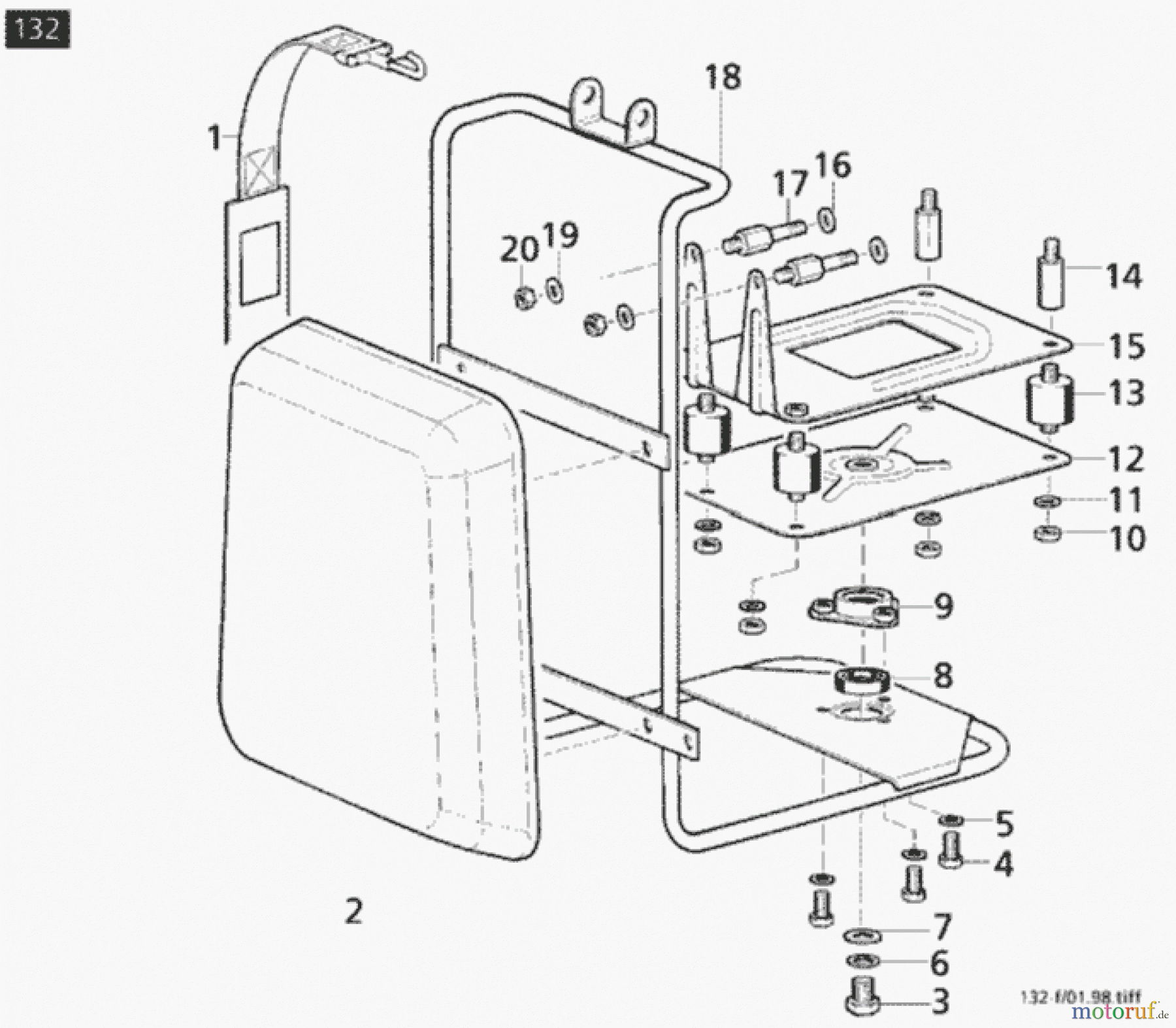  Solo by AL-KO Gartentechnik Motorsensen 132 ET 021998 Druck 9 132 701 ab 02/1998 [SN: ET 021998 Druck 9 132 701] Seite 8