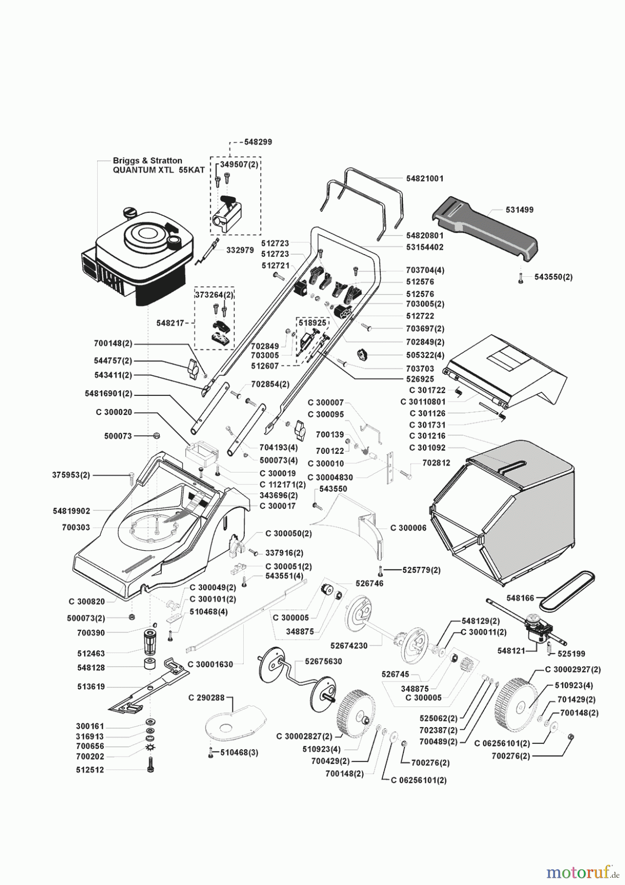  Concord Gartentechnik Benzinrasenmäher 4600 BR  02/1998 Seite 1