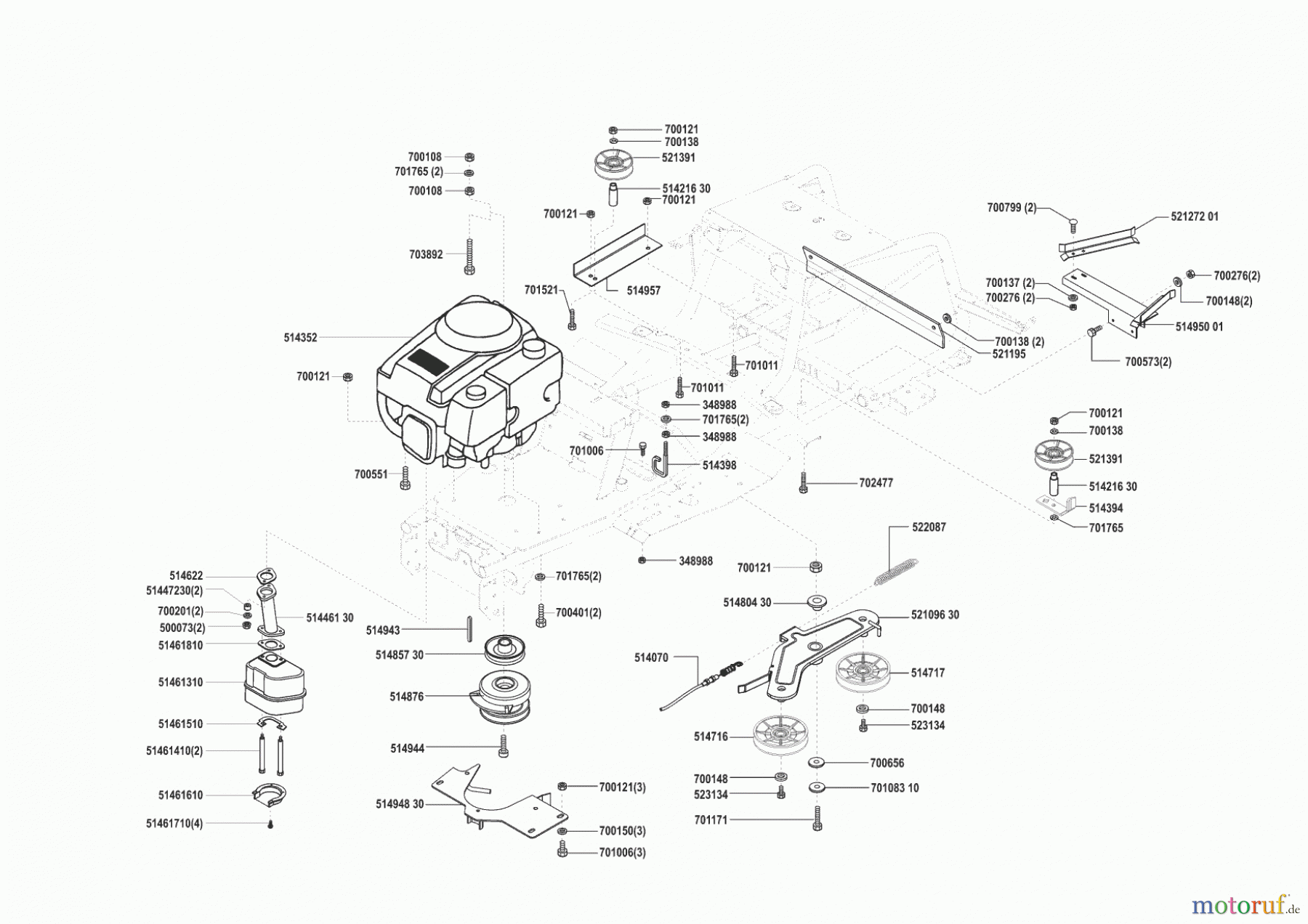  Concord Gartentechnik Rasentraktor T13-102 HD-H  02/2001 Seite 4