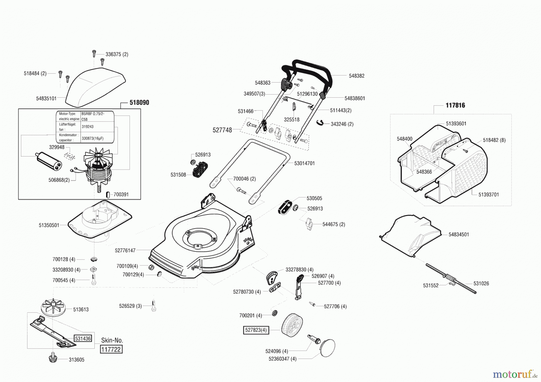  Dehner Gartentechnik Elektrorasenmäher ELO 47 11/2001 - 10/2002 Seite 1