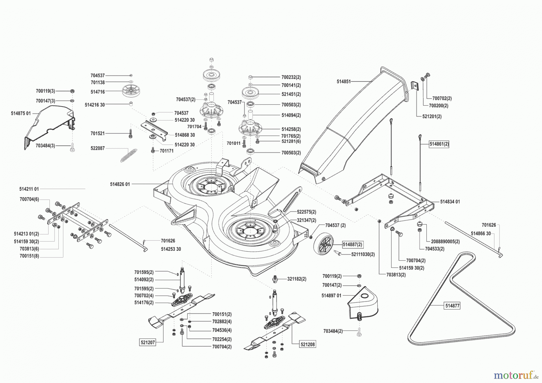  Concord Gartentechnik Rasentraktor T15-102 HD 11/2002 - 10/2003 Seite 5