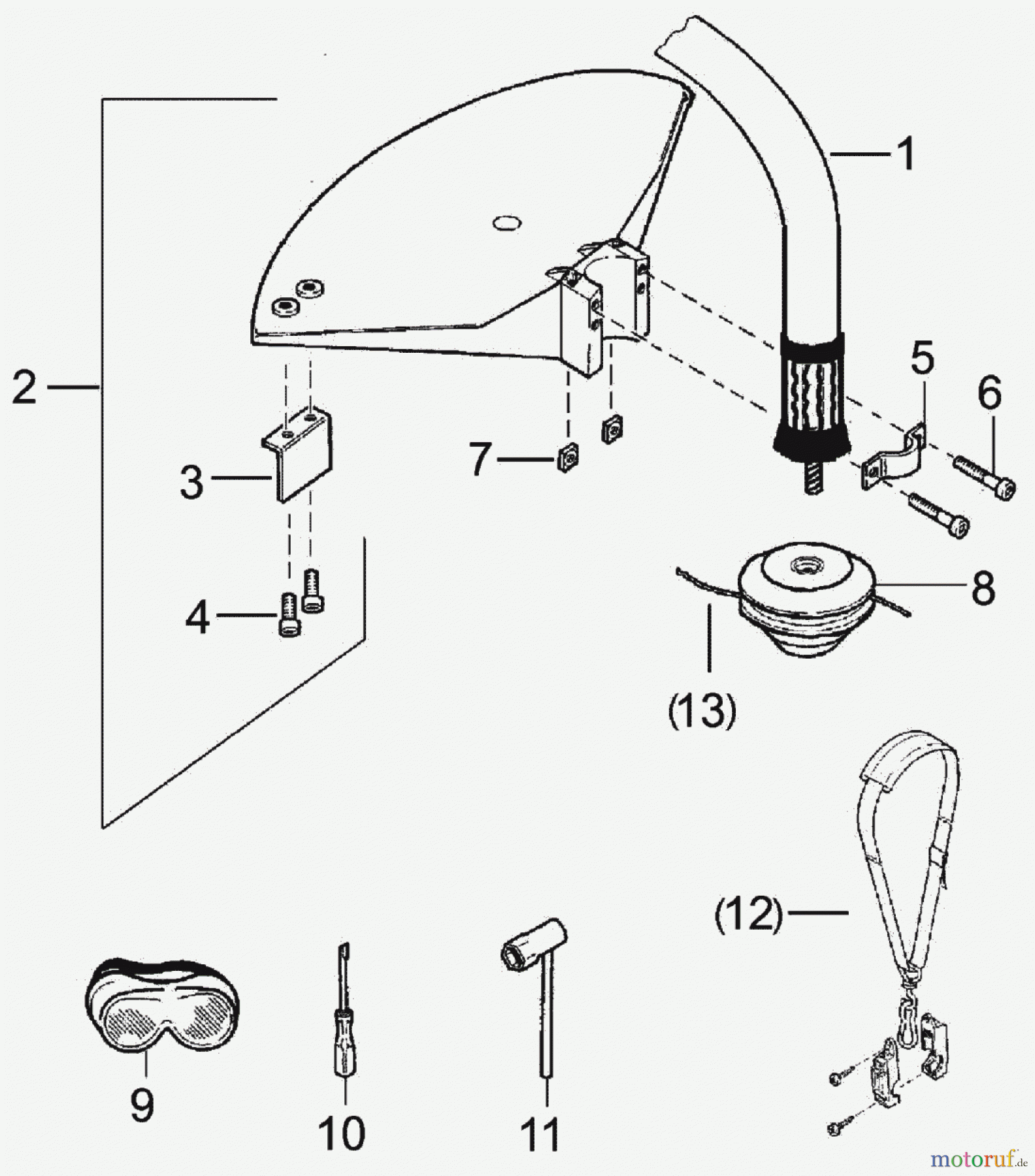  Solo by AL-KO Gartentechnik Motorsensen 105 L 2002 - 2004, ET 012003 Druck 9 105 700 01/2003 [SN: 2002 - 2004, ET 012003 Druck 9 105 700] - 07/2005 [SN: 2005 ->  ET 072005 Druck 9 105 701] Seite 7