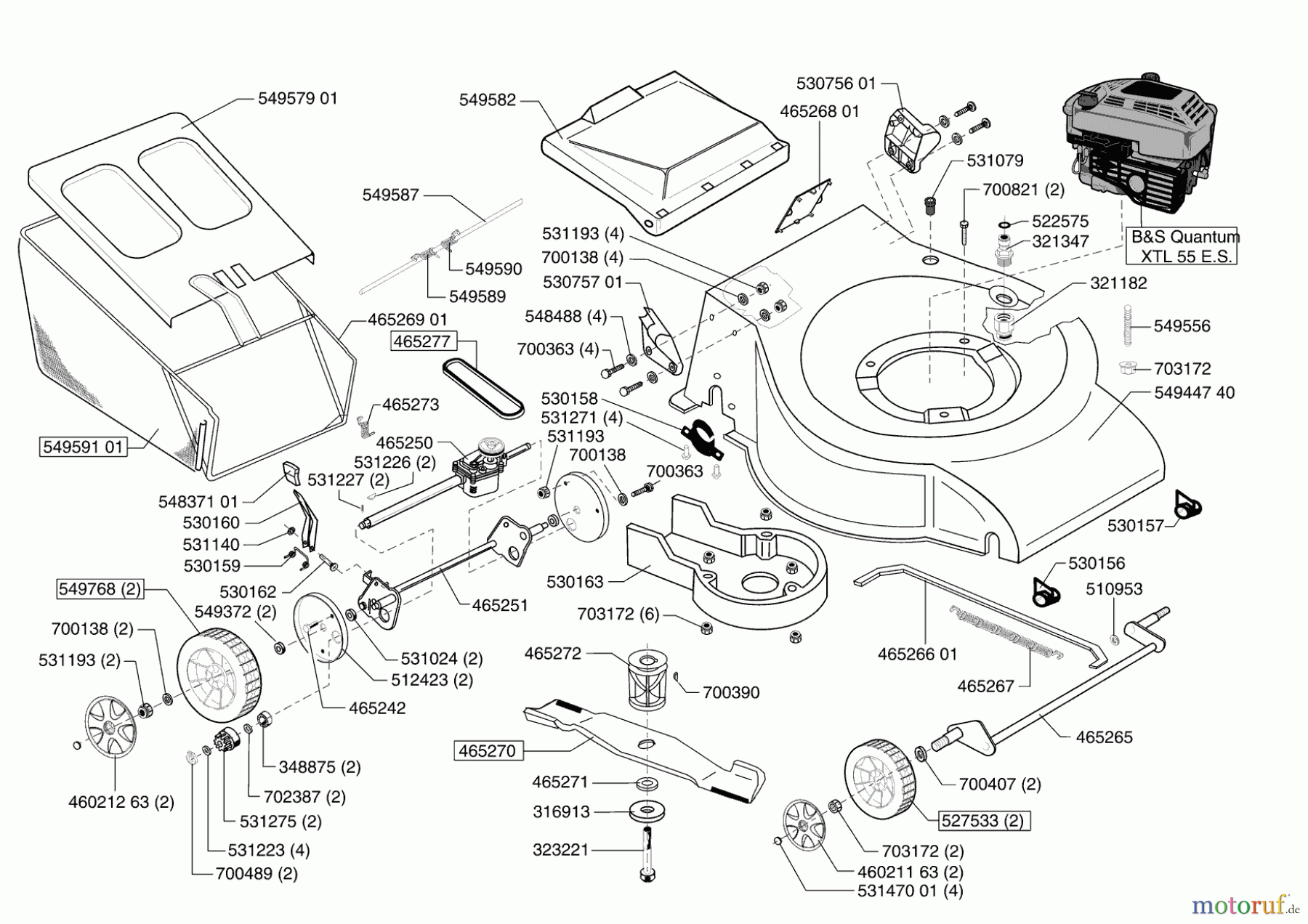  Dehner Gartentechnik Benzinrasenmäher V 56 HESZ 02/2004 - 12/2005 Seite 1