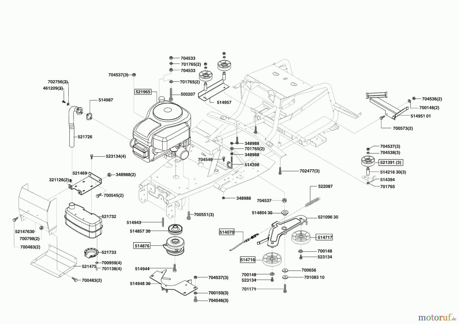  Concord Gartentechnik Rasentraktor T15-102  10/2004 - 01/2006 Seite 4