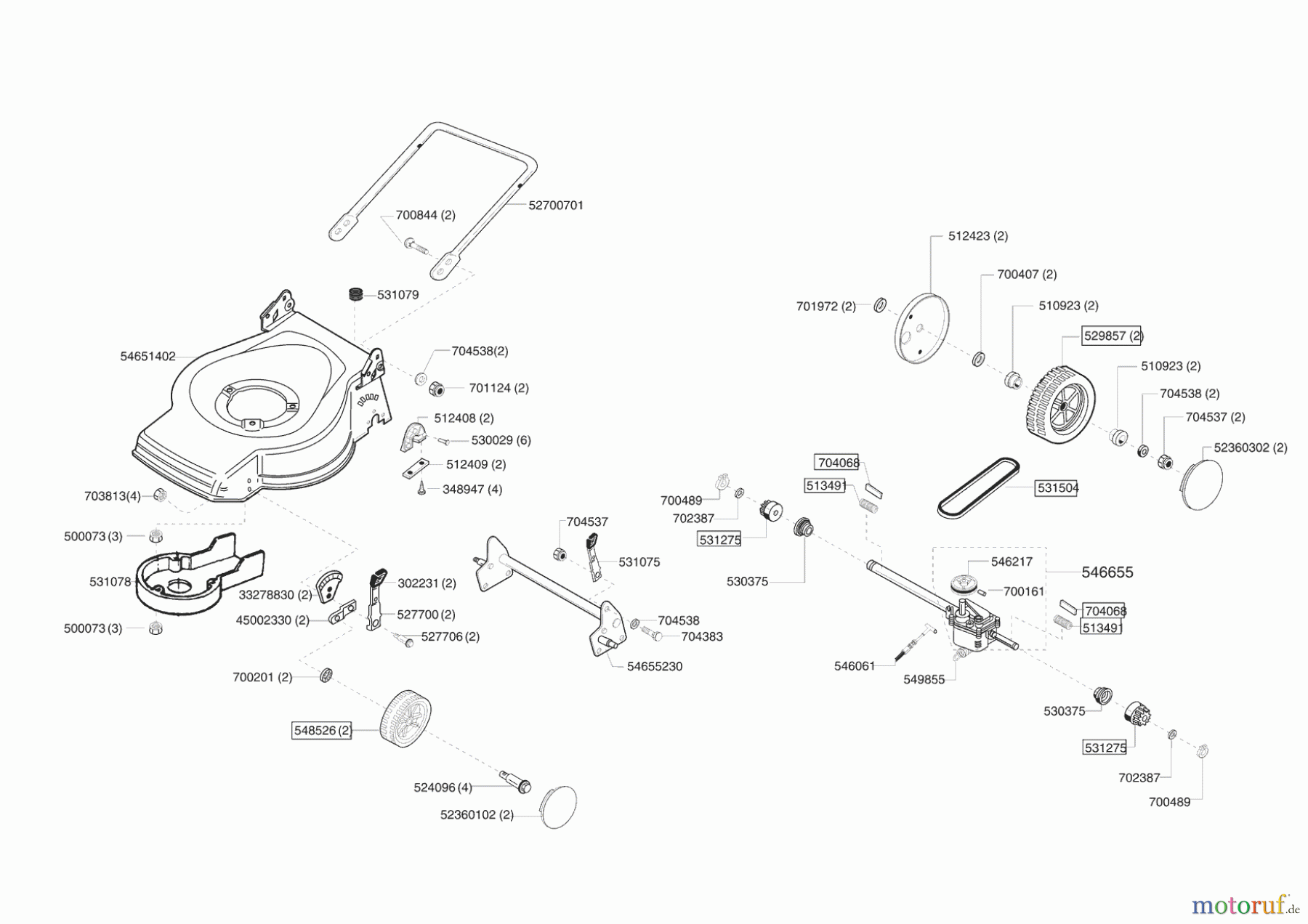  Uniropa Gartentechnik Benzinrasenmäher 46 BR 10/2004 - 11/2005 Seite 2