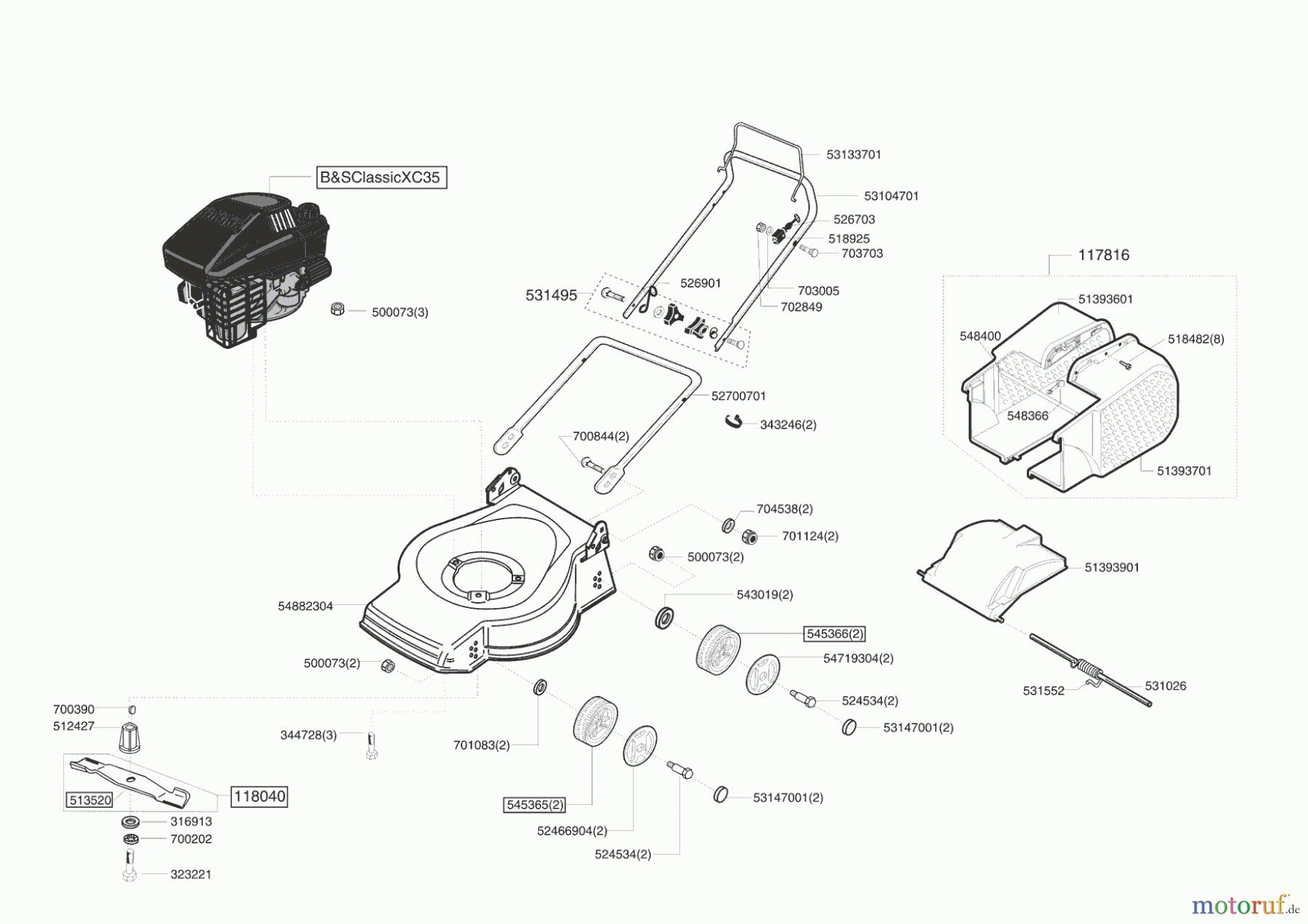  AL-KO Gartentechnik Benzinrasenmäher CLASSIC 46 B Seite 1