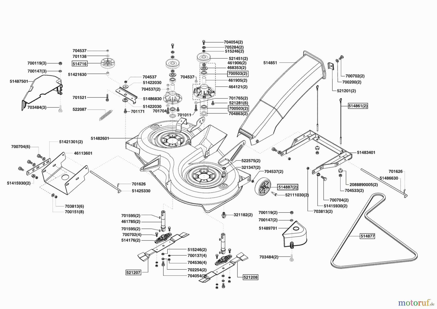  AL-KO Gartentechnik Rasentraktor T18-102 HDE Lux HVC ab 10/2007 Seite 5