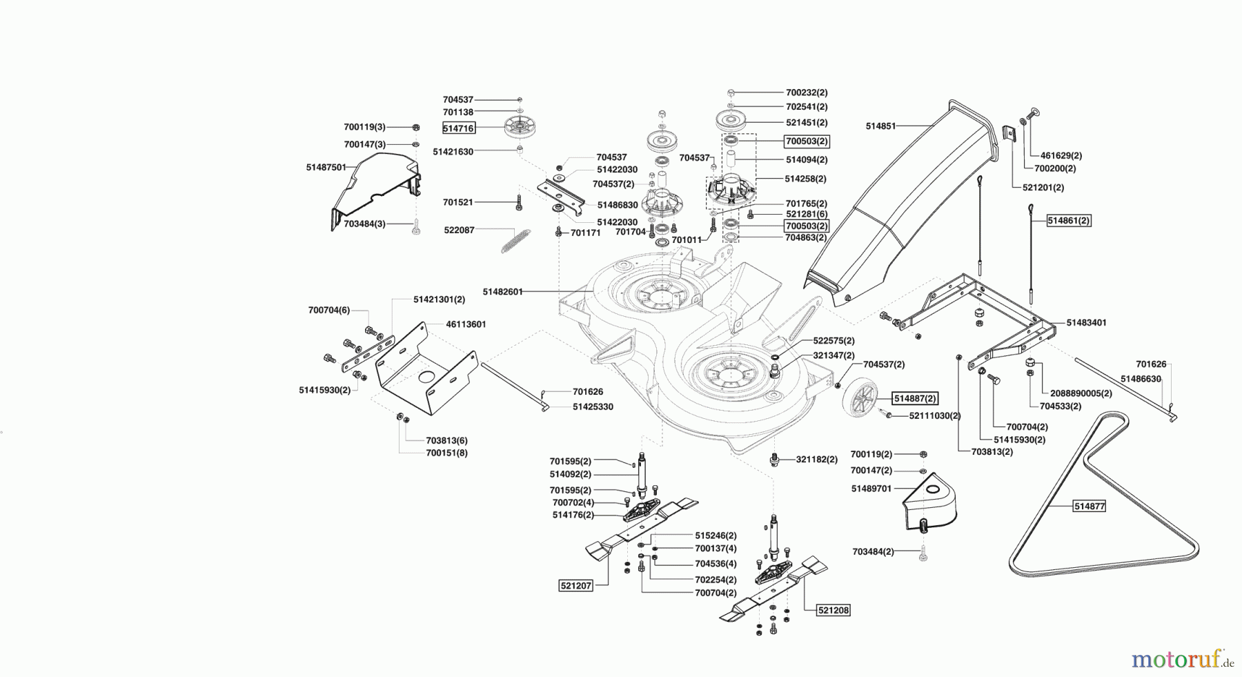  AL-KO Gartentechnik Rasentraktor T 20/102 HDE-MK ab 10/2007 Seite 5