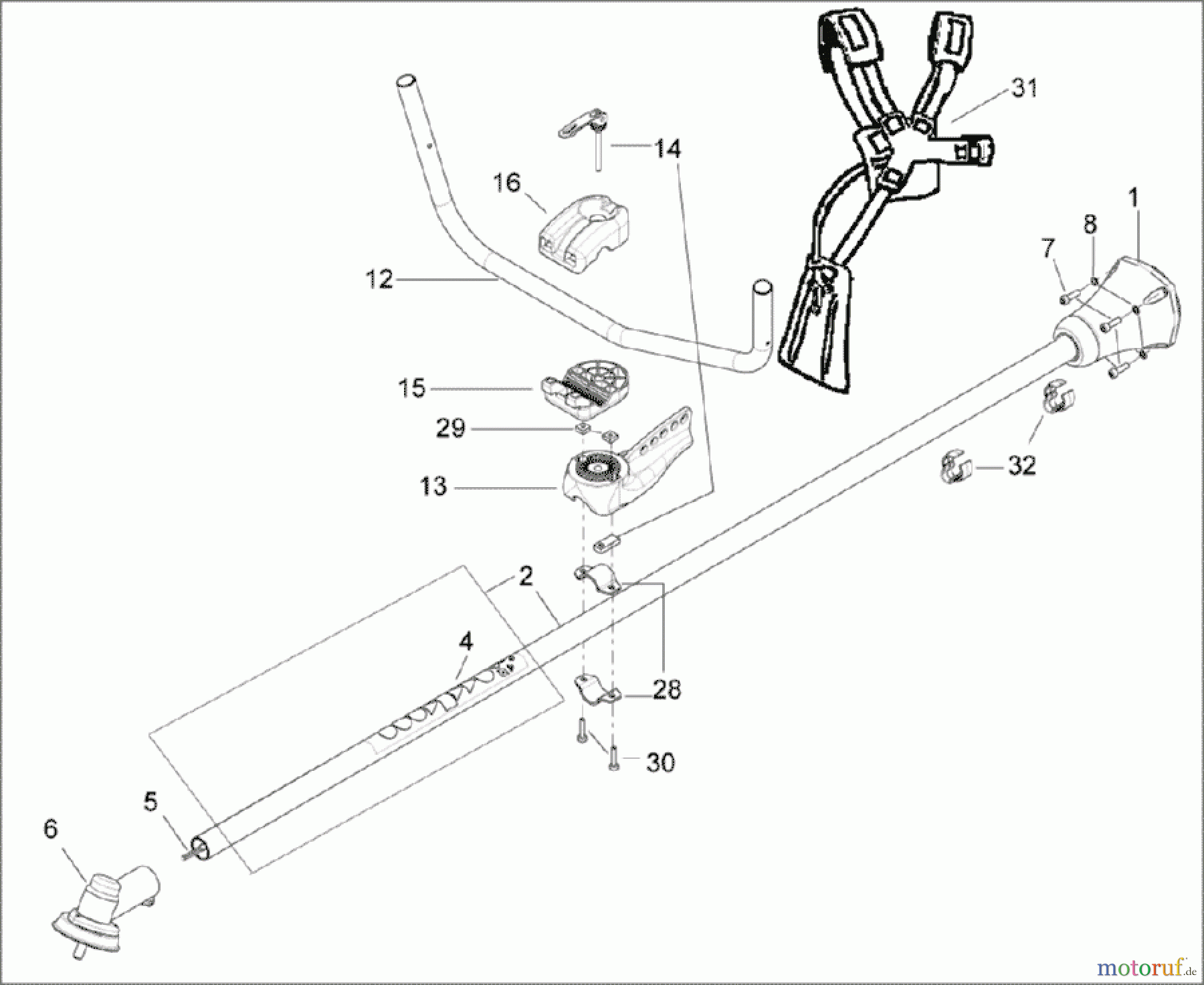  Solo by AL-KO Gartentechnik Motorsensen 154SB ET 062008 Druck 9 154 750 06/2008 [SN: ET 062008 Druck 9 154 750] - 02/2010 [SN: ET 022010 Druck 9 154 751] Seite 6