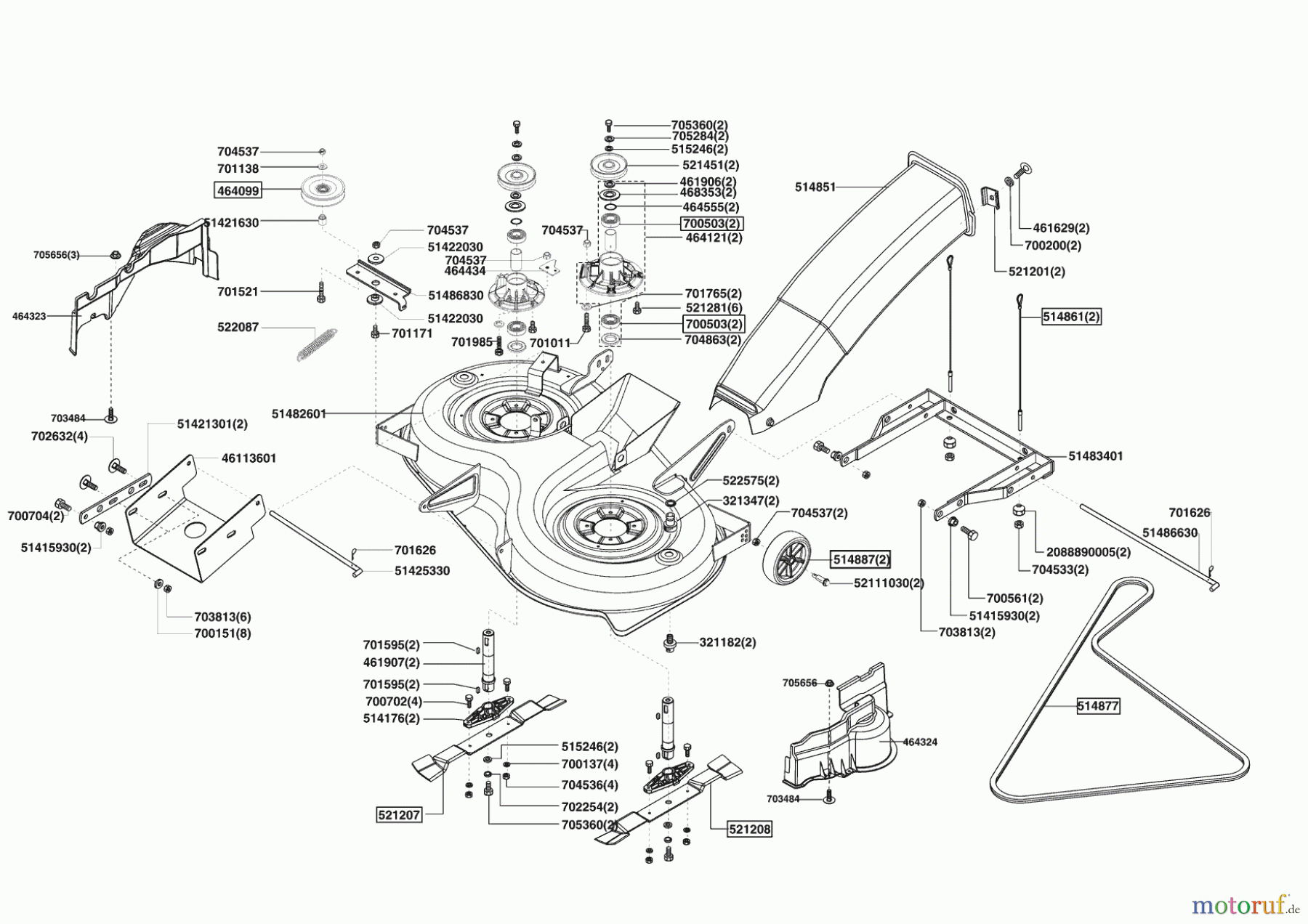  Powerline Gartentechnik Rasentraktor T 16-102 HD-H 03/2009 - 01/2010 Seite 5