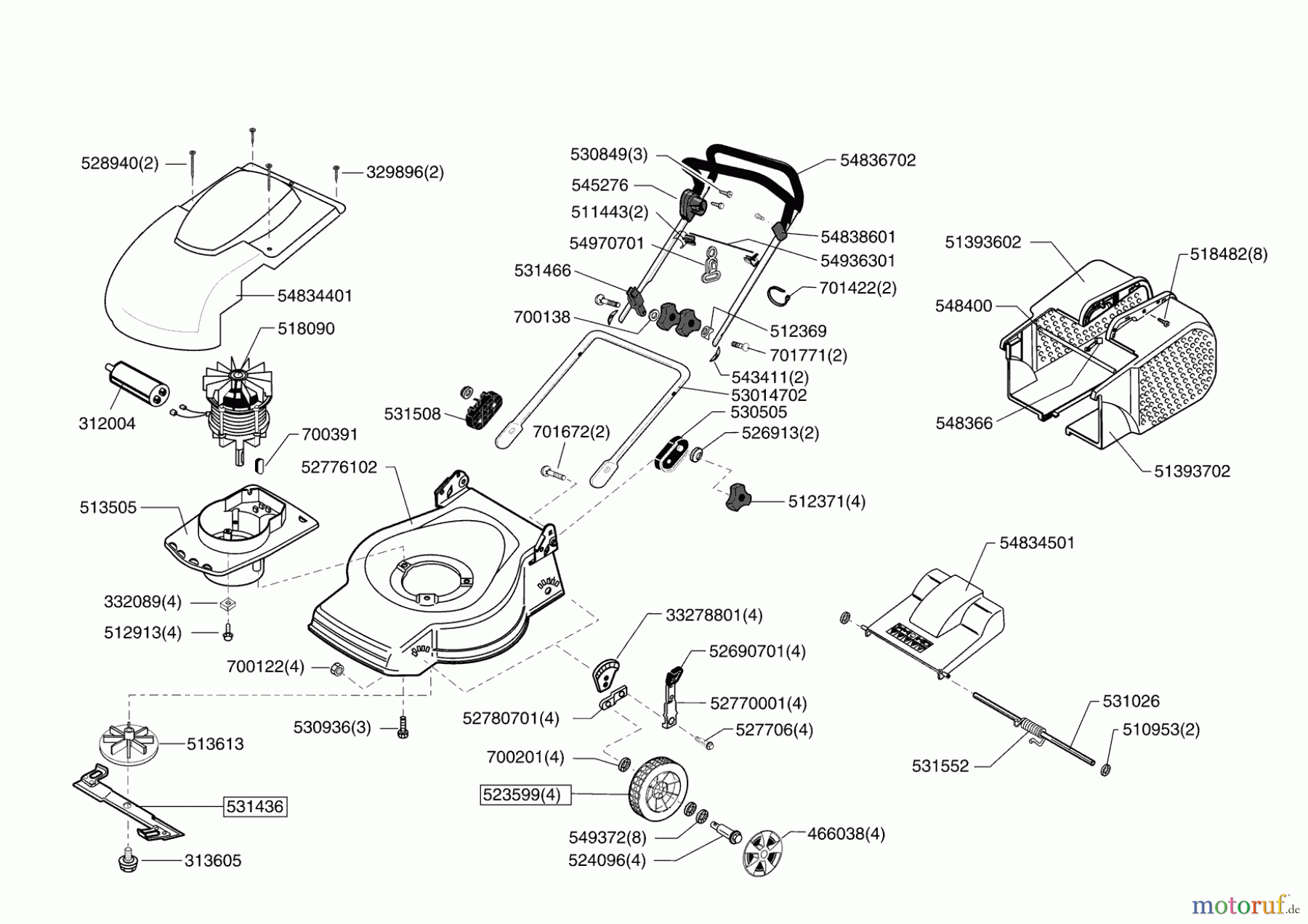  AL-KO Gartentechnik Elektrorasenmäher LTS E 47 MOTOR JIKOV ab 02/2010 Seite 1