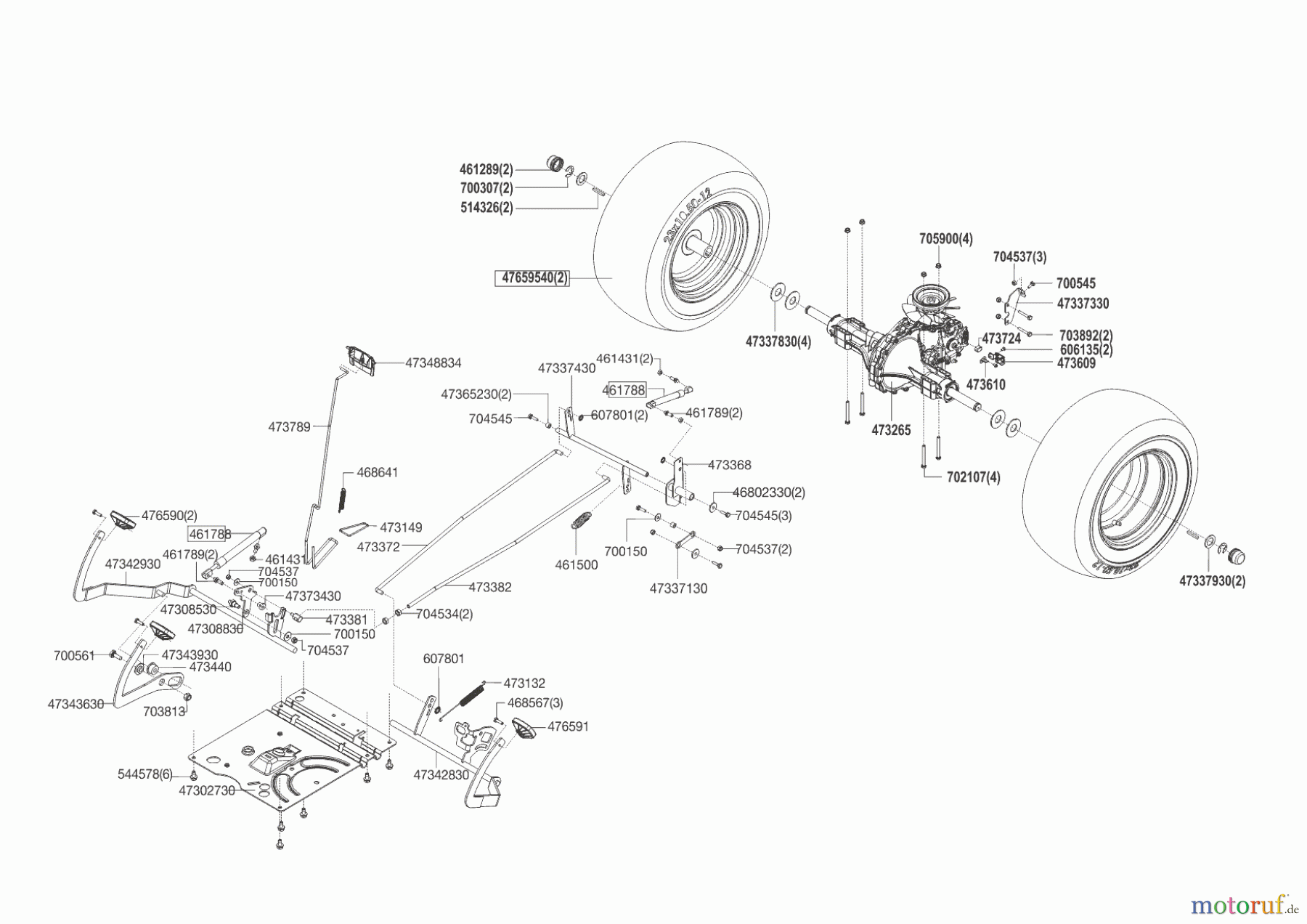  Brill Gartentechnik Rasentraktor Crossover 105-20 HE   03/2011 - 02/2015 Seite 4