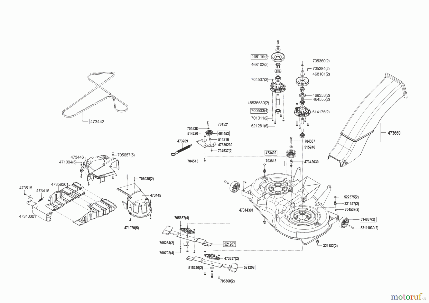  Powerline Gartentechnik Rasentraktor T20-105.4 HDE V2  09/2014 - 09/2016 Seite 6