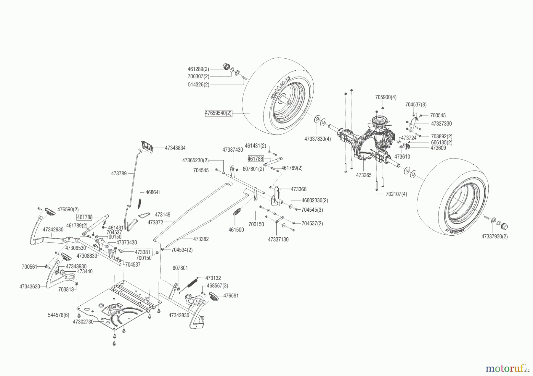 Brill Gartentechnik Rasentraktor Crossover T 125/23 H  ab 05/2015 Seite 4