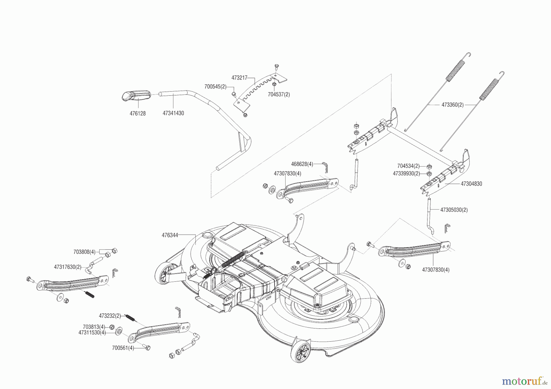  Brill Gartentechnik Rasentraktor Crossover T 125/23 H  ab 05/2015 Seite 5