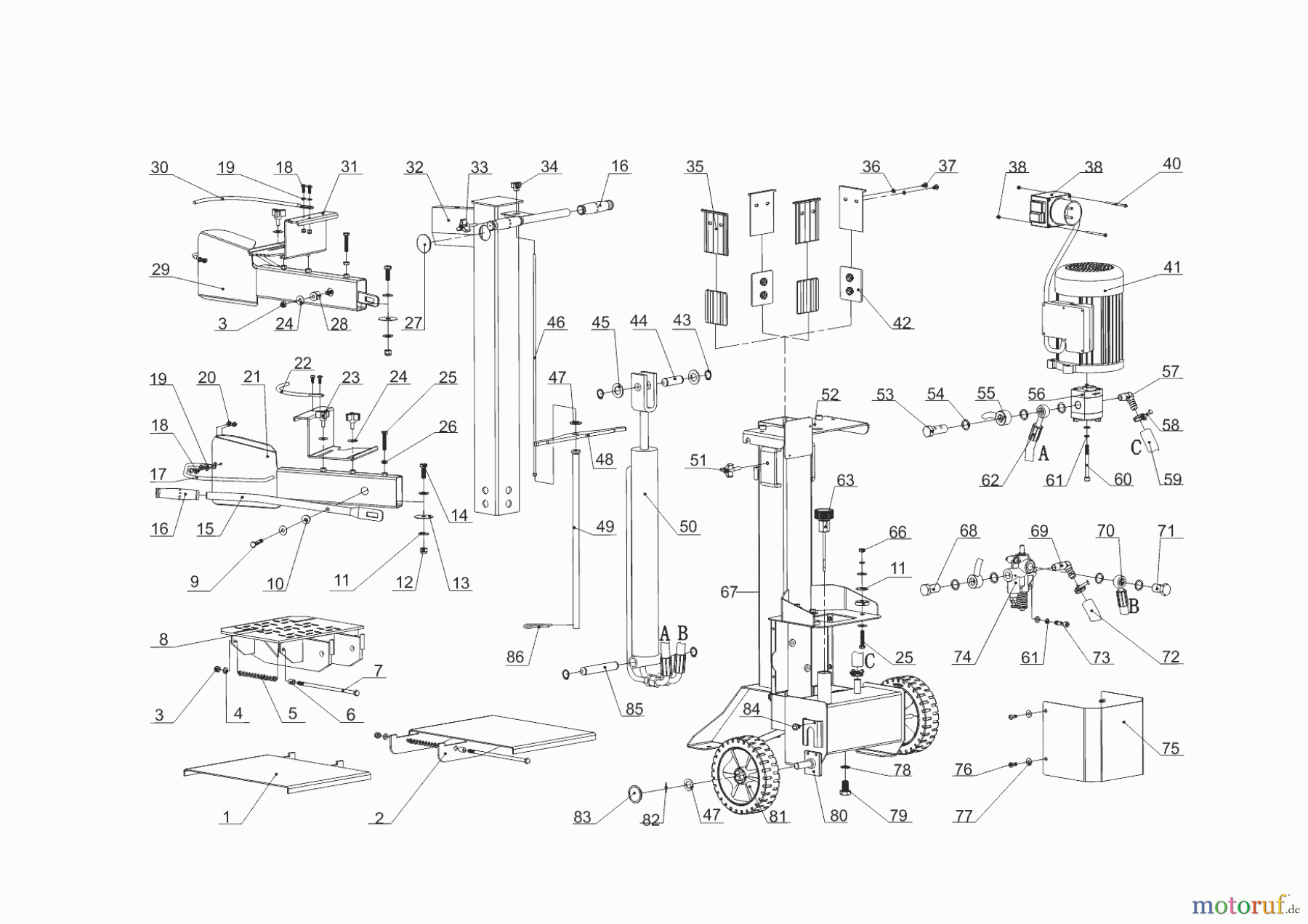  AL-KO Heimwerkertechnik Holzspalter LSV 550/6  11/2019 Seite 1