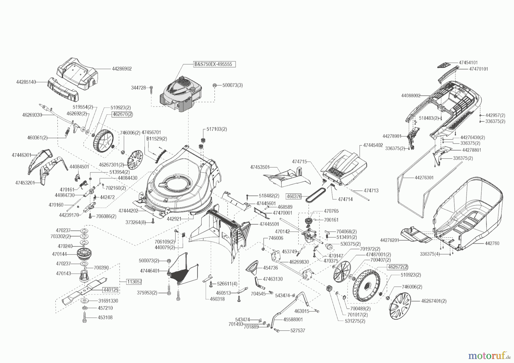  Solo by AL-KO Gartentechnik Benzinrasenmäher 4752 VS-B  09/2021 Seite 1