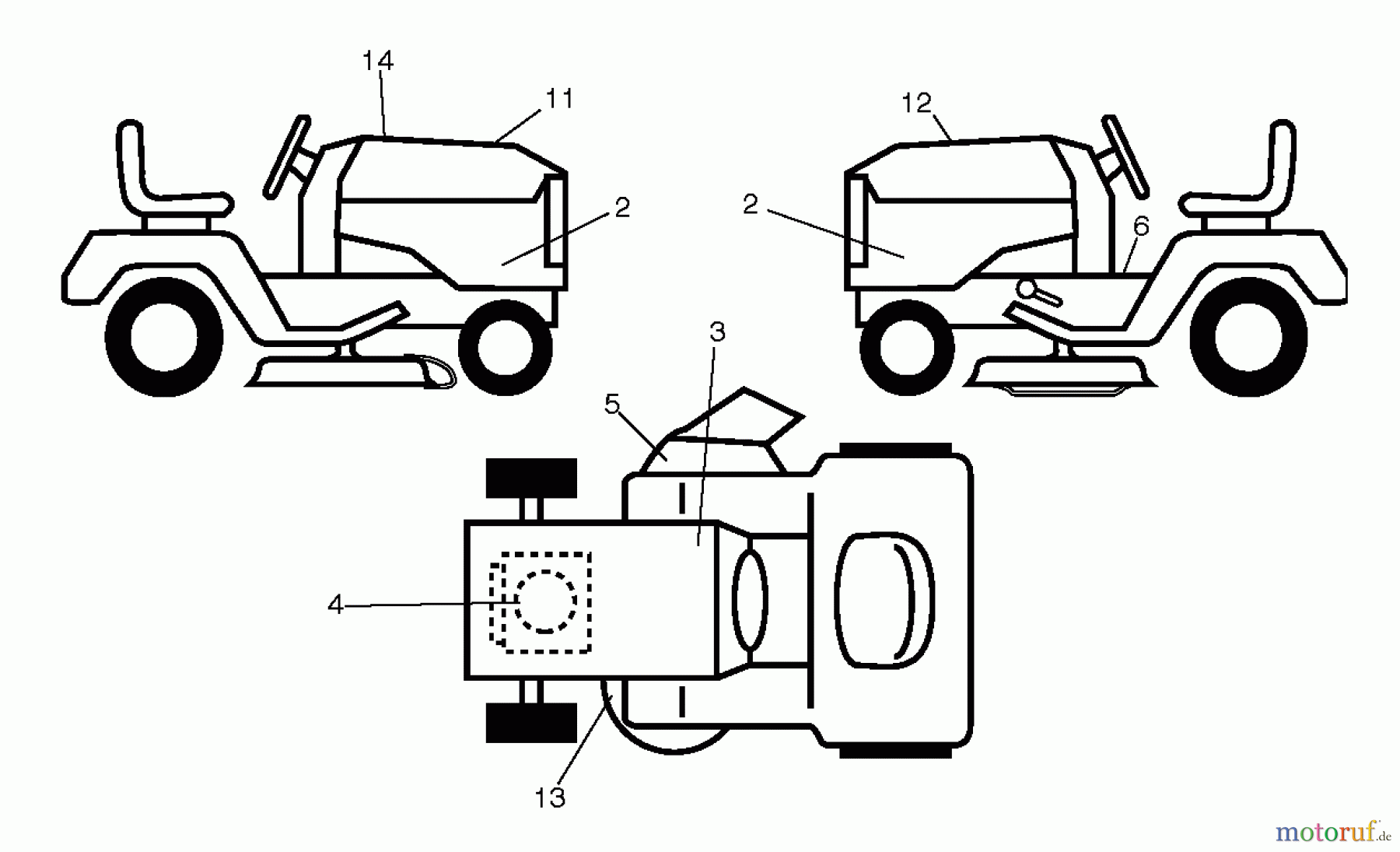  Husqvarna Rasen und Garten Traktoren SRD17530 (96055000200) - Husqvarna Lawn Tractor (2012-10 & After) DECALS