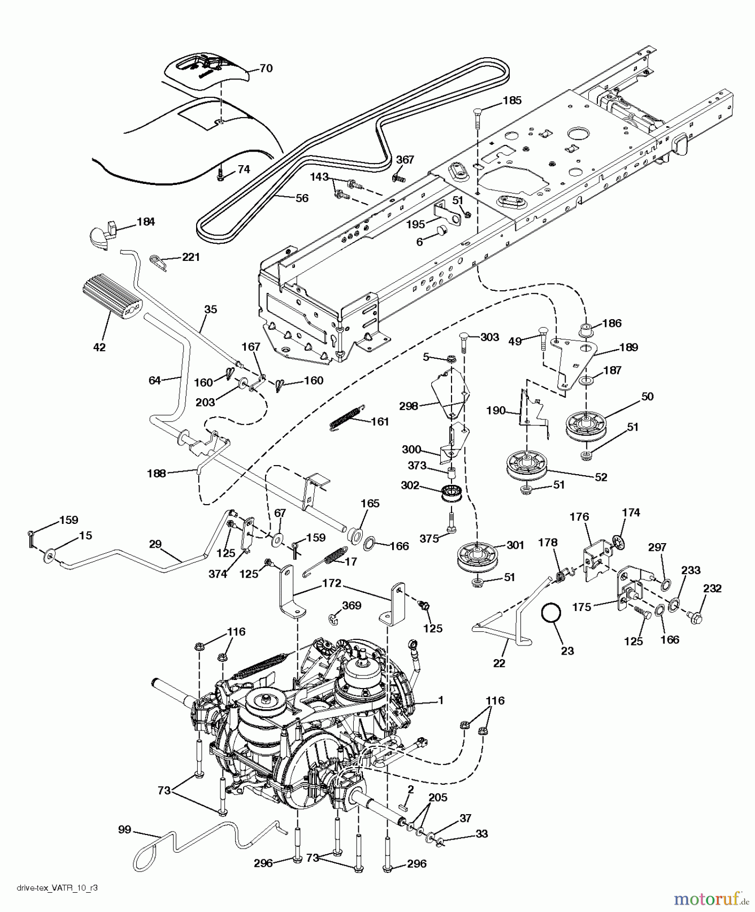  Husqvarna Rasen und Garten Traktoren YTA 19K42 (96043014201) - Husqvarna Yard Tractor (2012-12 & After) DRIVE