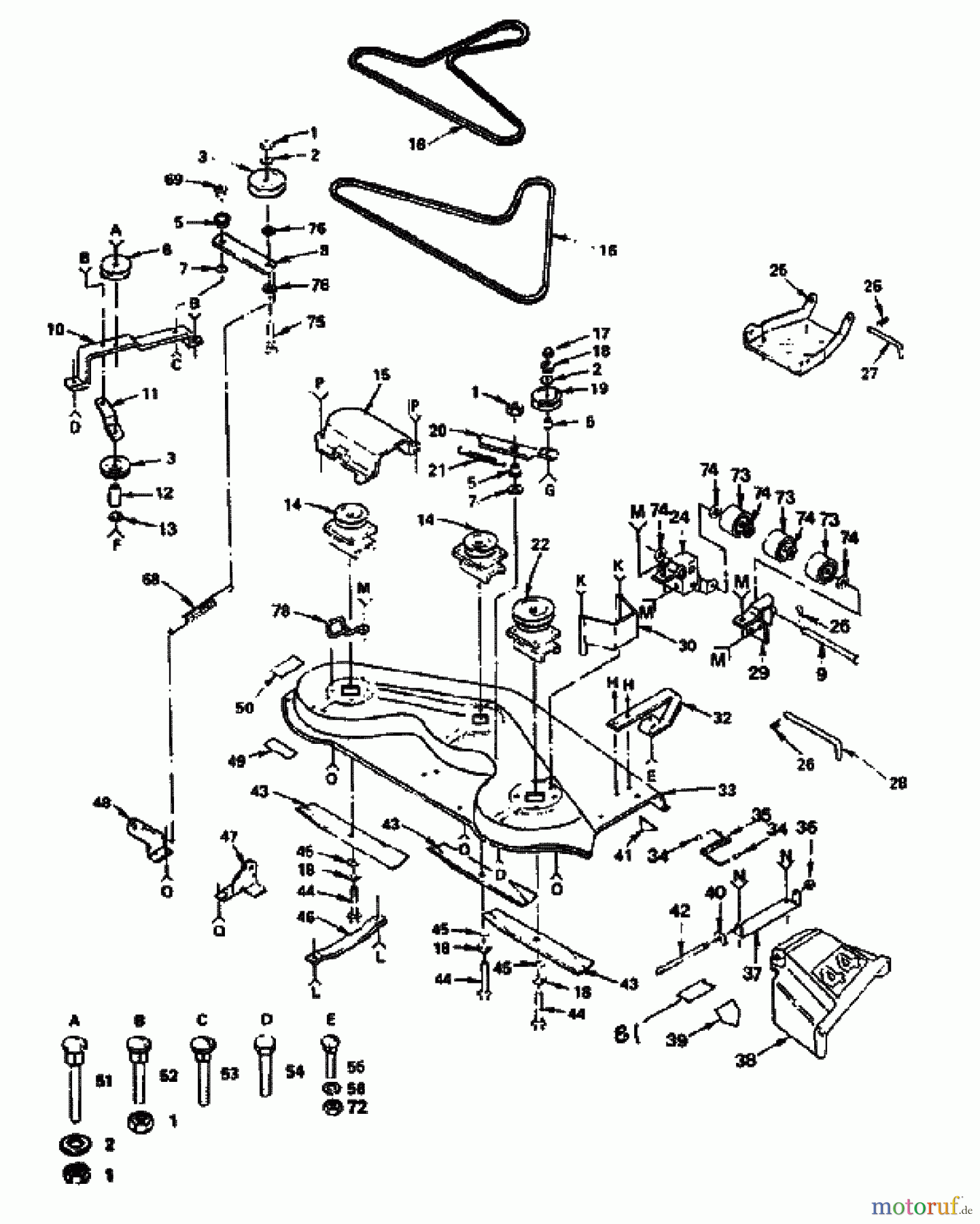  Husqvarna Rasen und Garten Traktoren YTH 112014 - Husqvarna Yard Tractor (1990-01 & After) Mower