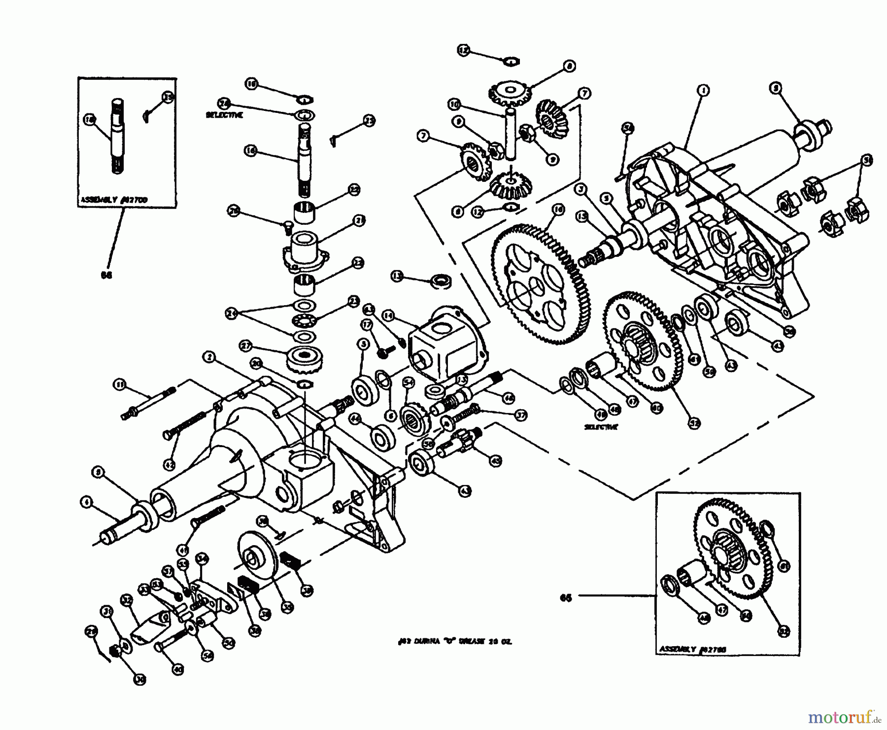  Husqvarna Rasen und Garten Traktoren YTH 142 (954000352) (H14H44A) - Husqvarna Yard Tractor (1991-08 & After) Agri-Fab Transaxle