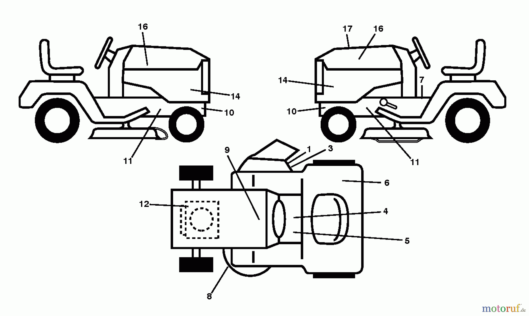  Husqvarna Rasen und Garten Traktoren YTH 184 T (96041033100) - Husqvarna Yard Tractor (2013-06) DECALS