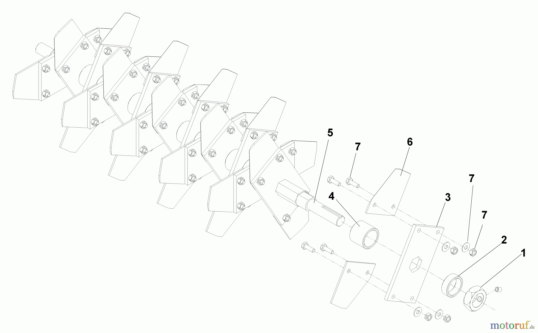  Husqvarna Belüfter / Vertikutierer / Rechen DT 22 BNR (968999212) - Husqvarna Dethatcher (2005-07 & After) Delta Reel Assembly