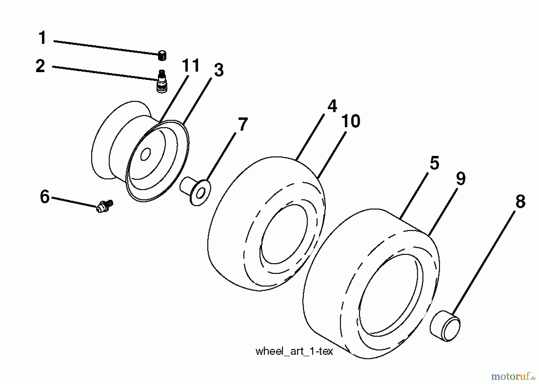  Husqvarna Rasen und Garten Traktoren YTH 2042 (96043009201) - Husqvarna Yard Tractor (2010-02 & After) Wheels And Tires