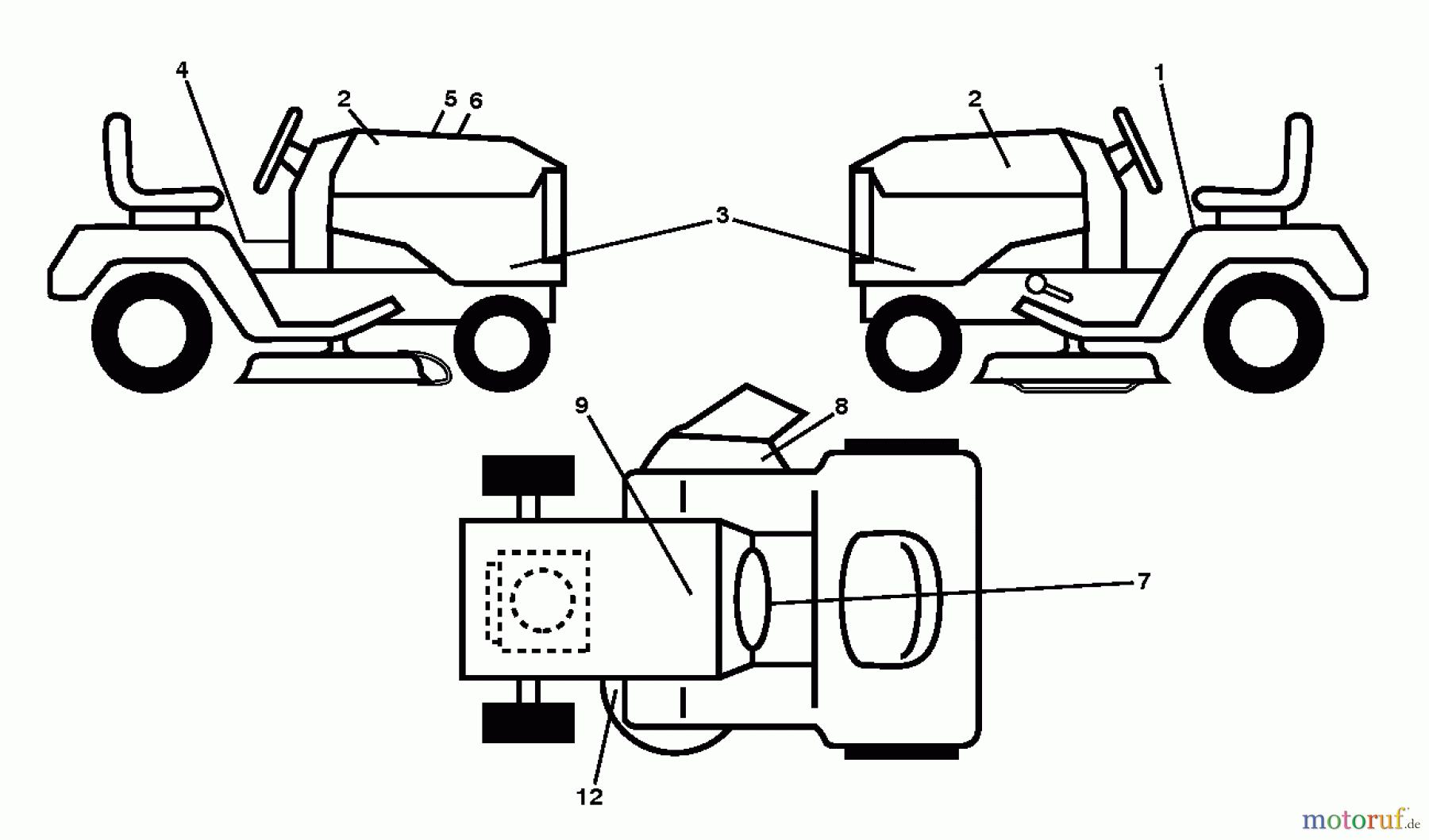  Husqvarna Rasen und Garten Traktoren YTH 21K46 (96043012302) - Husqvarna Yard Tractor (2012-10 & After) DECALS