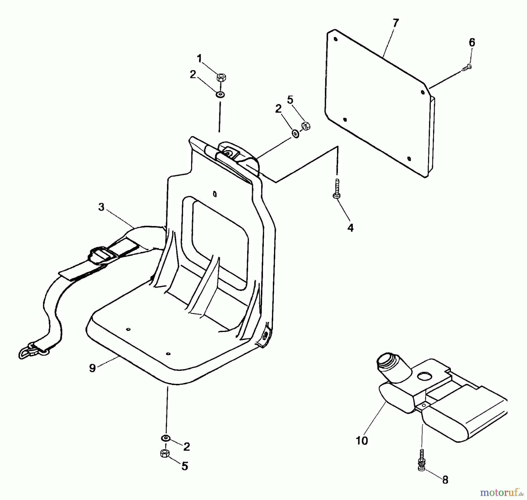  Husqvarna Bläser / Sauger / Häcksler / Mulchgeräte 125 BT - Husqvarna Backpack Blower (2003-07 to 2004-09) Backpack Frame & Fuel Tank