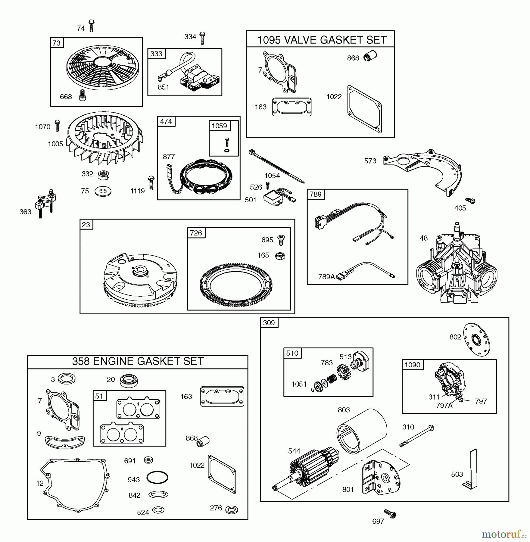  Husqvarna Rasen und Garten Traktoren YTH 2242T (917.279180) - Husqvarna Yard Tractor (2006-05 & After) (Sears Craftsman) Briggs Engine (Part 3)