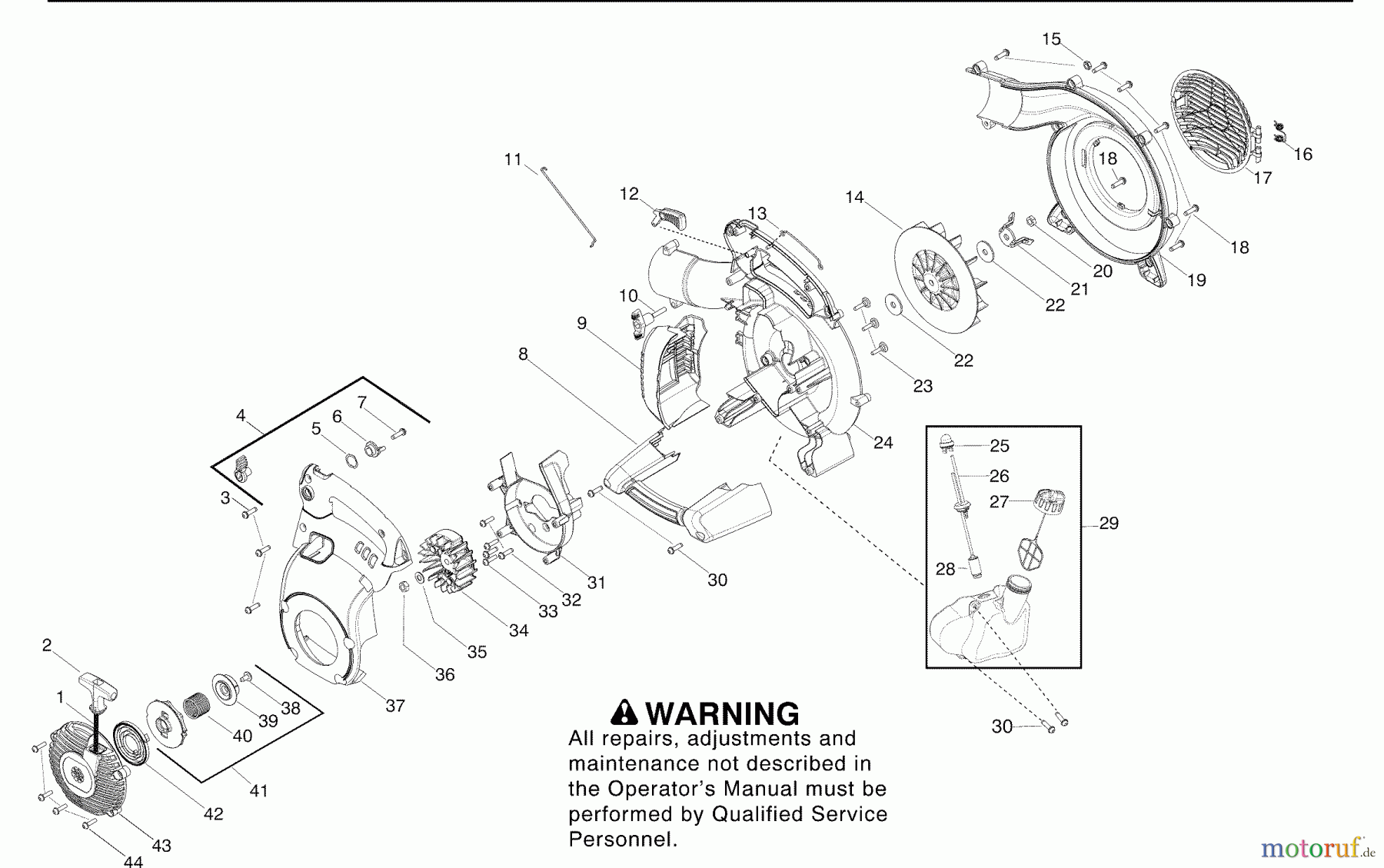  Husqvarna Bläser / Sauger / Häcksler / Mulchgeräte 125 BVX - Husqvarna Handheld Blower Vacuum (2007-06 to 2008-05) Repair Parts (A)