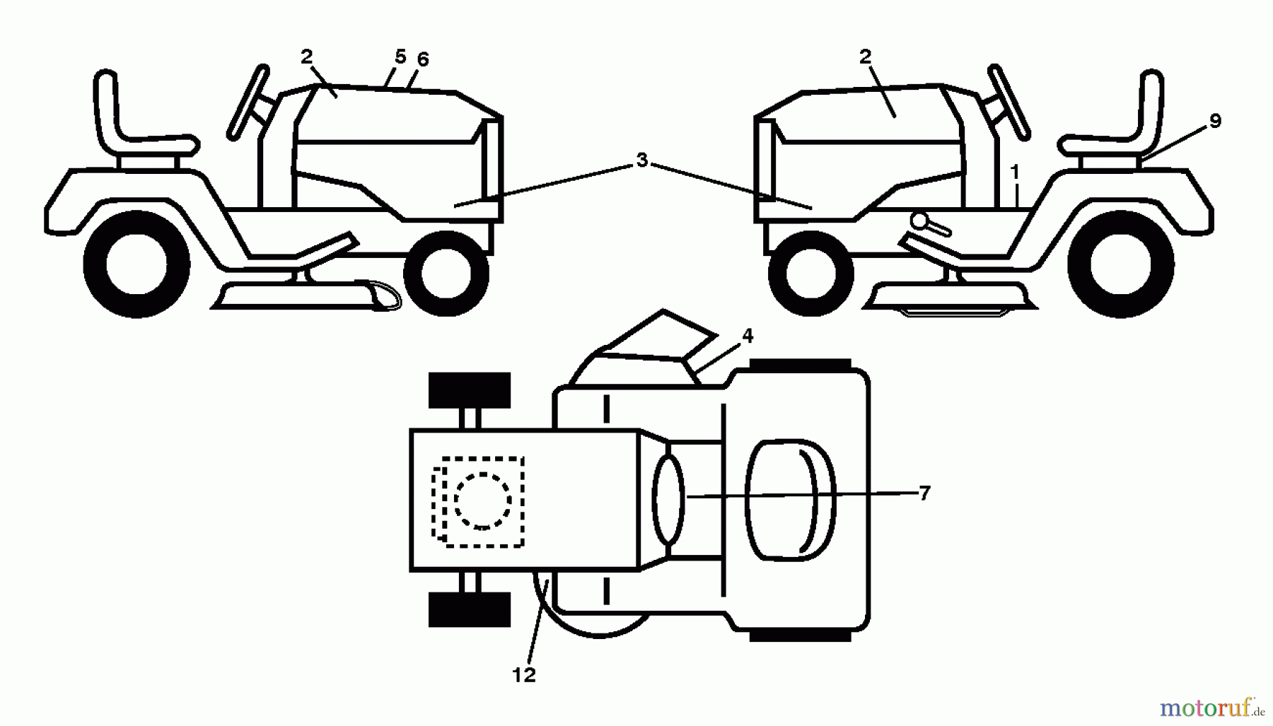  Husqvarna Rasen und Garten Traktoren YTH 22K42 (96048003201) - Husqvarna Yard Tractor (2012-08 & After) DECALS