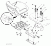 Husqvarna YTH 22V46 (917.289630) - Yard Tractor (2010-05 & After) (Sears Craftsman) Spareparts Seat Assembly