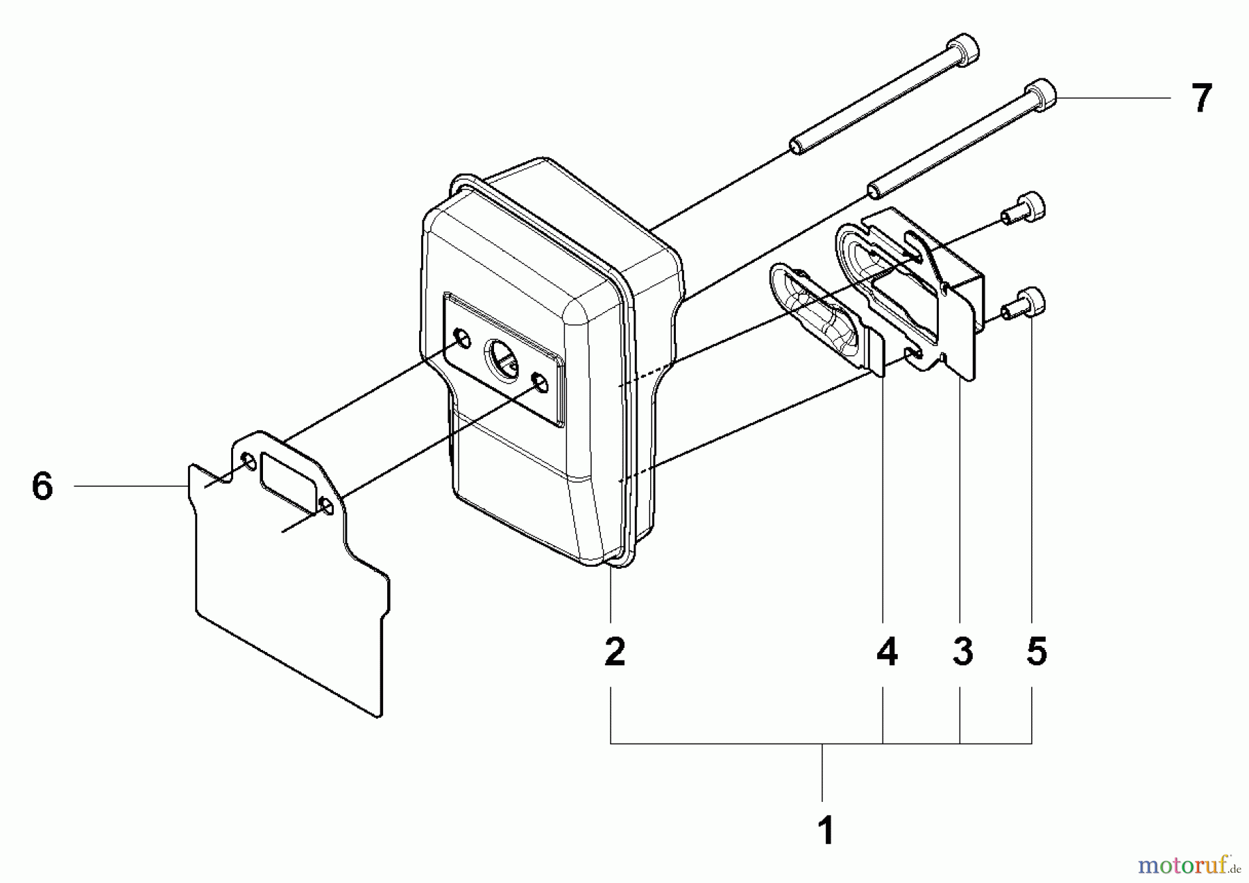  Husqvarna Bläser / Sauger / Häcksler / Mulchgeräte 130 BT - Husqvarna Backpack Blower (2007-01 to 2008-09) Muffler