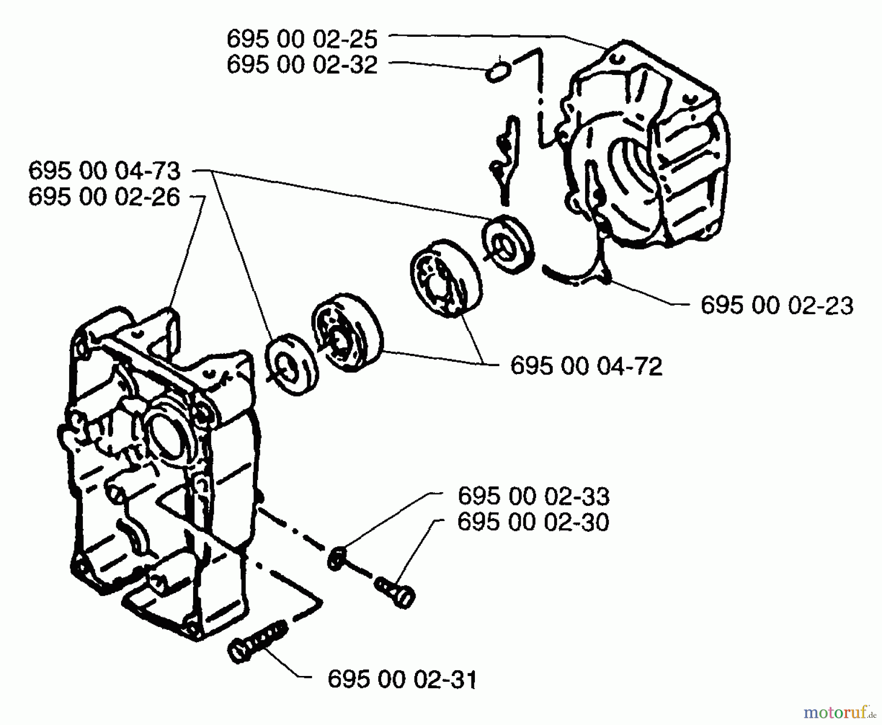  Husqvarna Bläser / Sauger / Häcksler / Mulchgeräte 145 B - Husqvarna Backpack Blower (1997-04 & After) Piston/Crankshaft