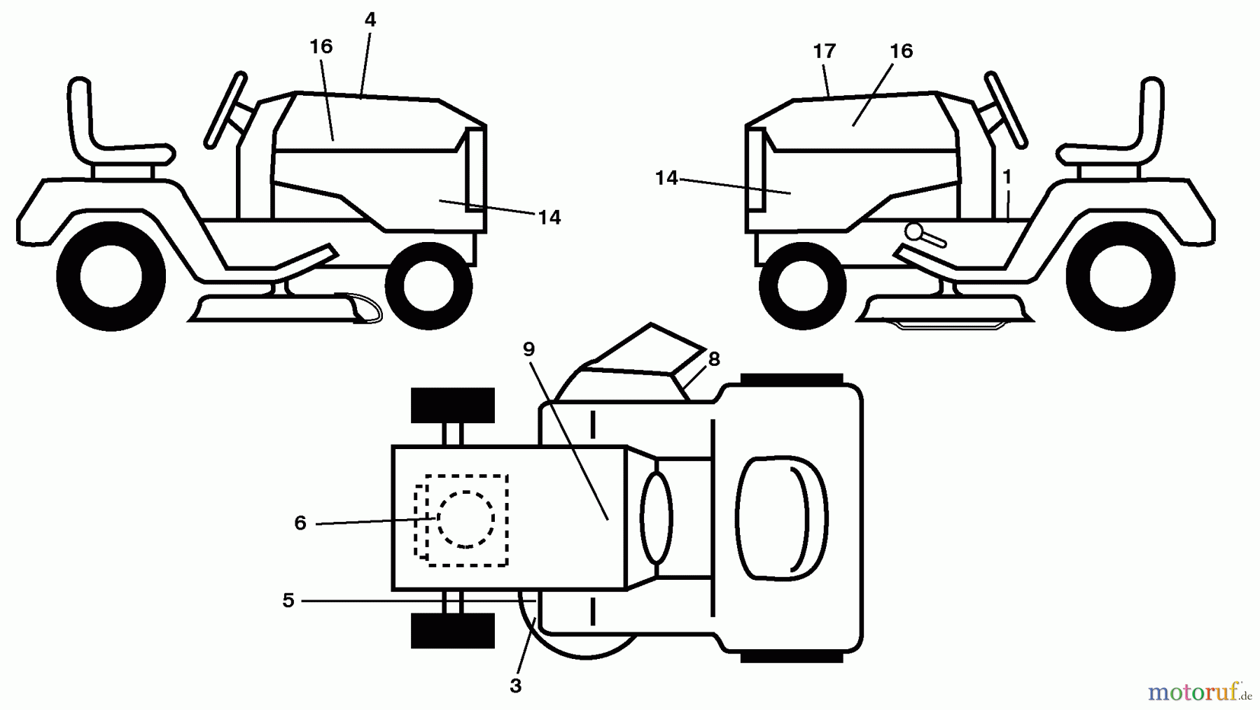  Husqvarna Rasen und Garten Traktoren YTH 2454 (96043009300) - Husqvarna Yard Tractor (2010-02 & After) Decals