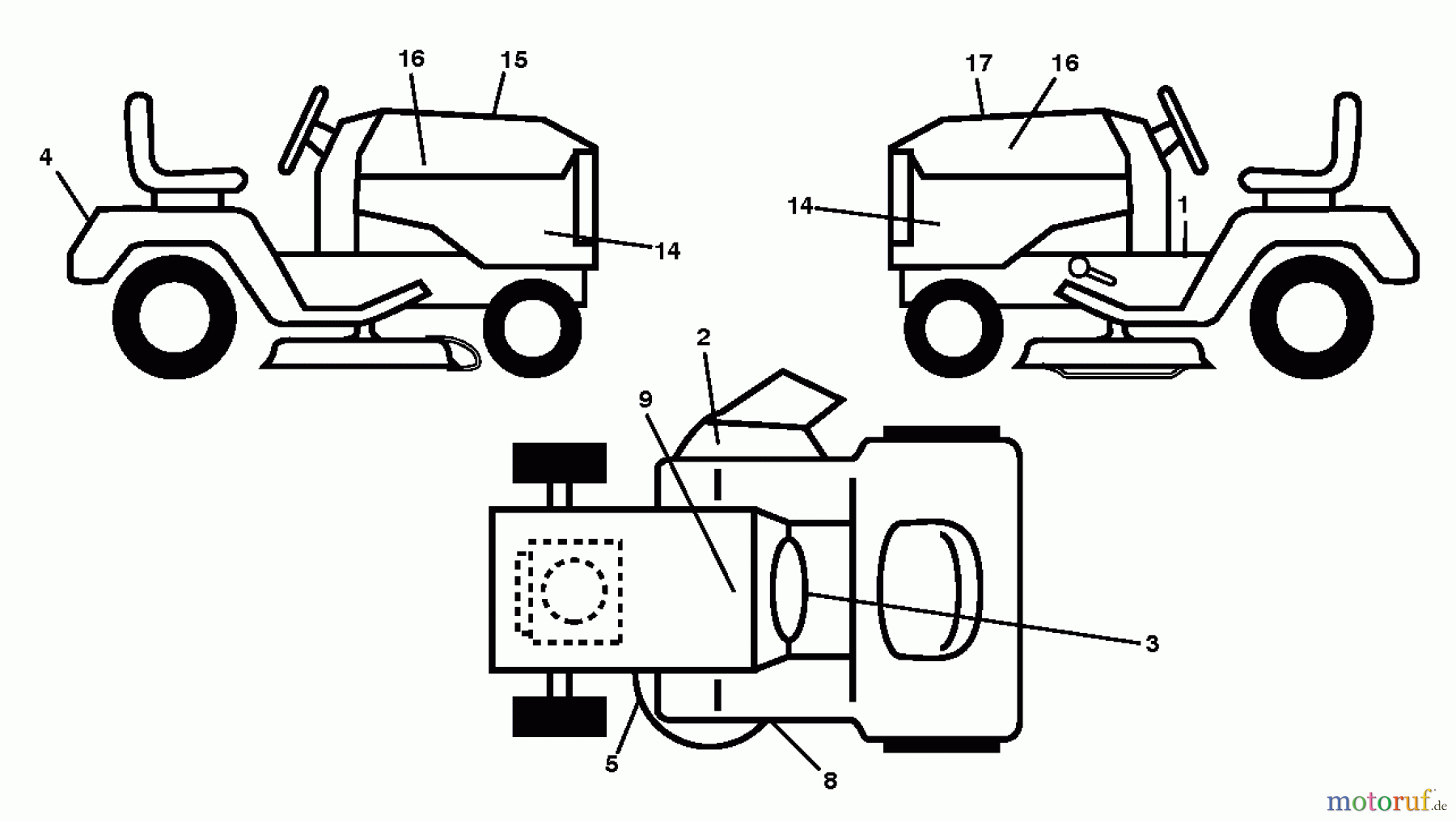  Husqvarna Rasen und Garten Traktoren YTH 24K48 (96045003601) - Husqvarna Yard Tractor (2012-11 & After) DECALS