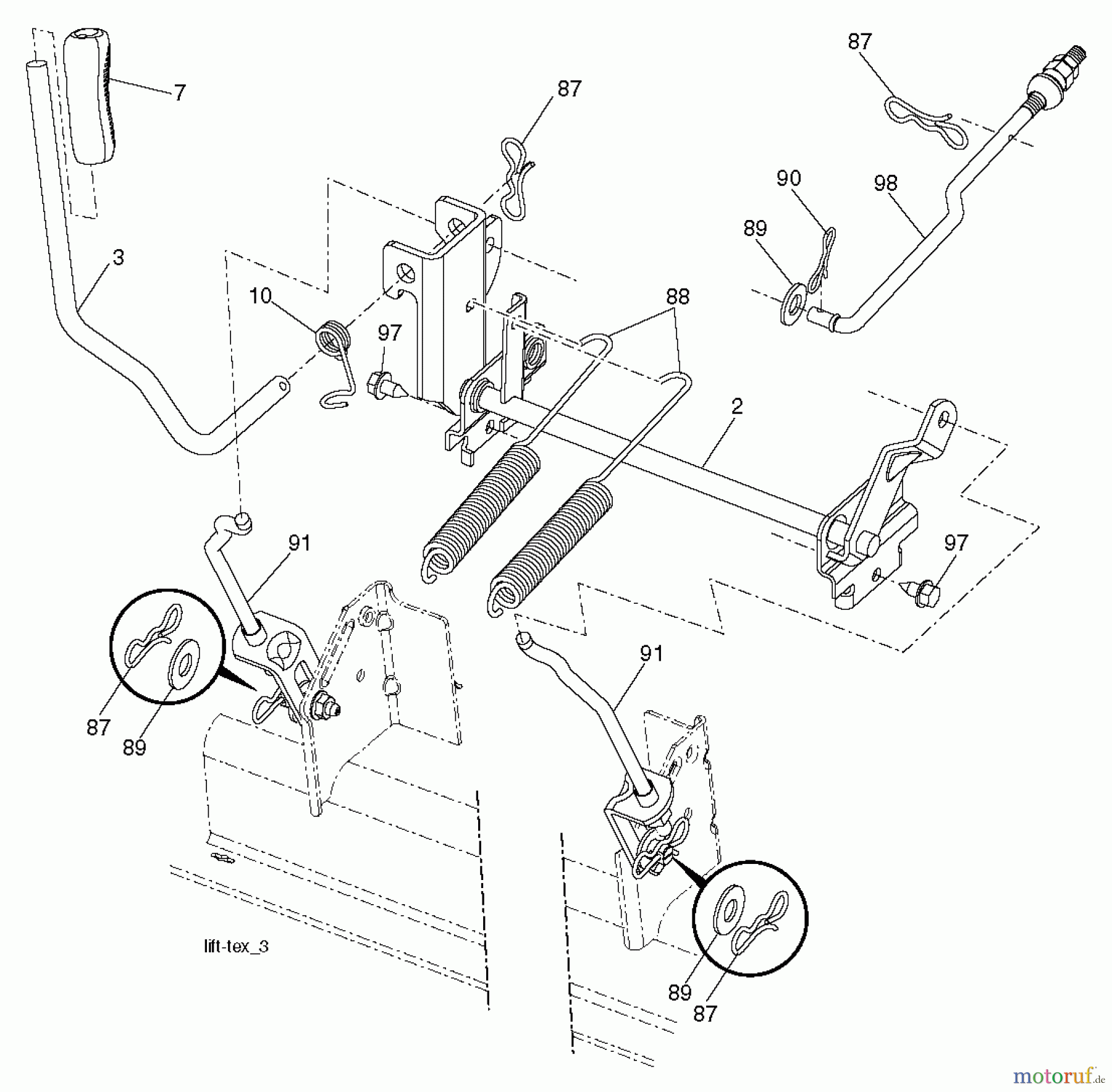  Husqvarna Rasen und Garten Traktoren YTH 24V54 (289640) - Husqvarna Yard Tractor (2010-05 & After) MOWER LIFT / DECK LIFT