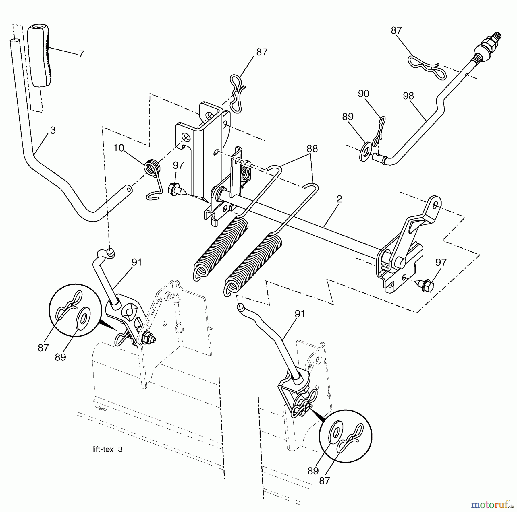  Husqvarna Rasen und Garten Traktoren YTH 24V54 (96043009301) - Husqvarna Yard Tractor (2010-04 & After) Mower Lift