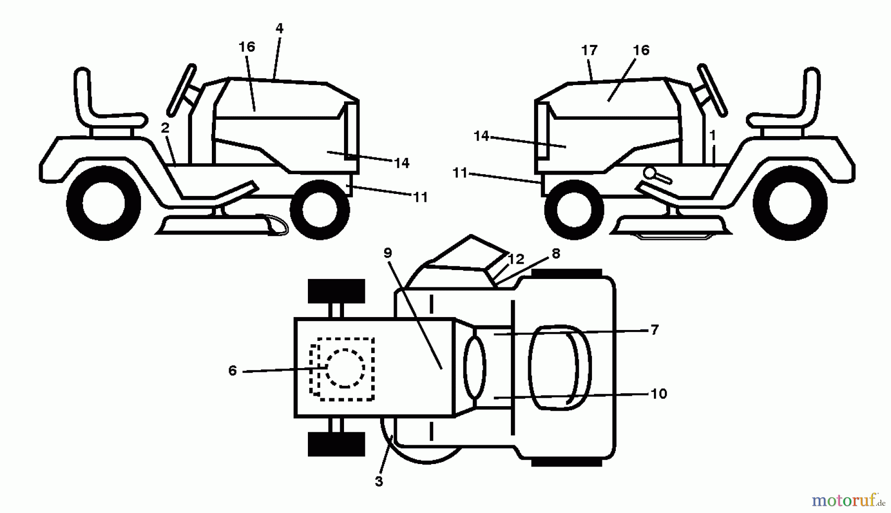  Husqvarna Rasen und Garten Traktoren YTH 25K54 (96041027800) - Husqvarna Yard Tractor (2011-09 & After) DECALS