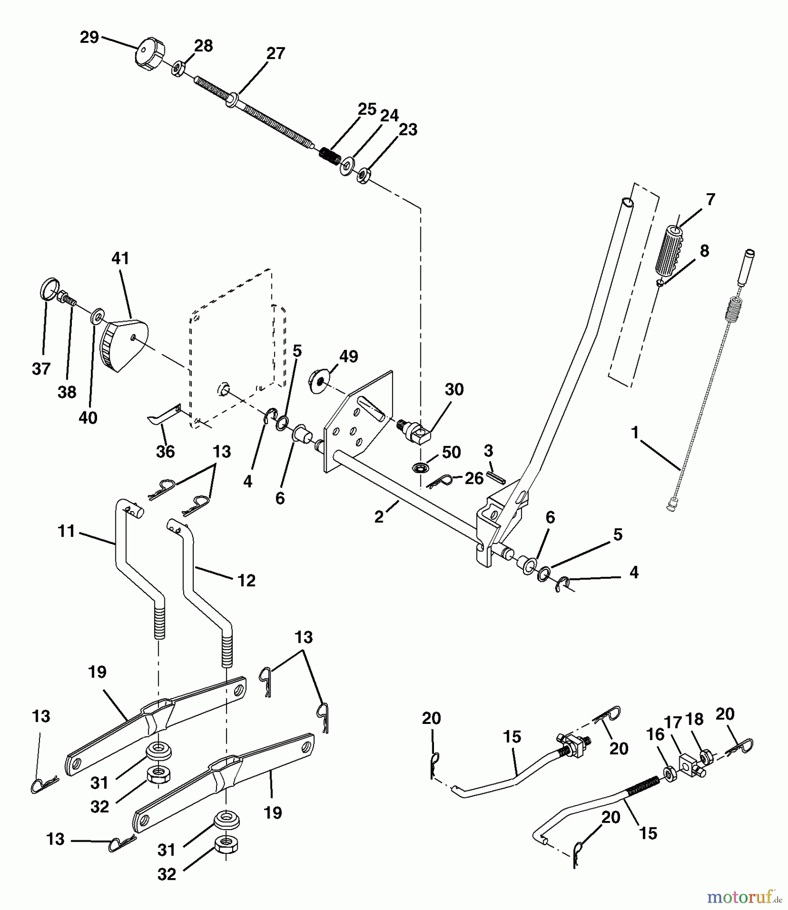  Husqvarna Rasen und Garten Traktoren YTKH 1542XPB (954568465) - Husqvarna Yard Tractor (2004-03 & After) Mower Lift