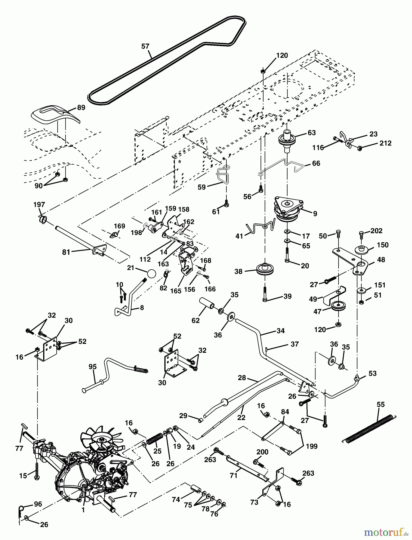  Husqvarna Rasen und Garten Traktoren YTH 1848XP - Husqvarna Yard Tractor (2003-11 & After) Drive