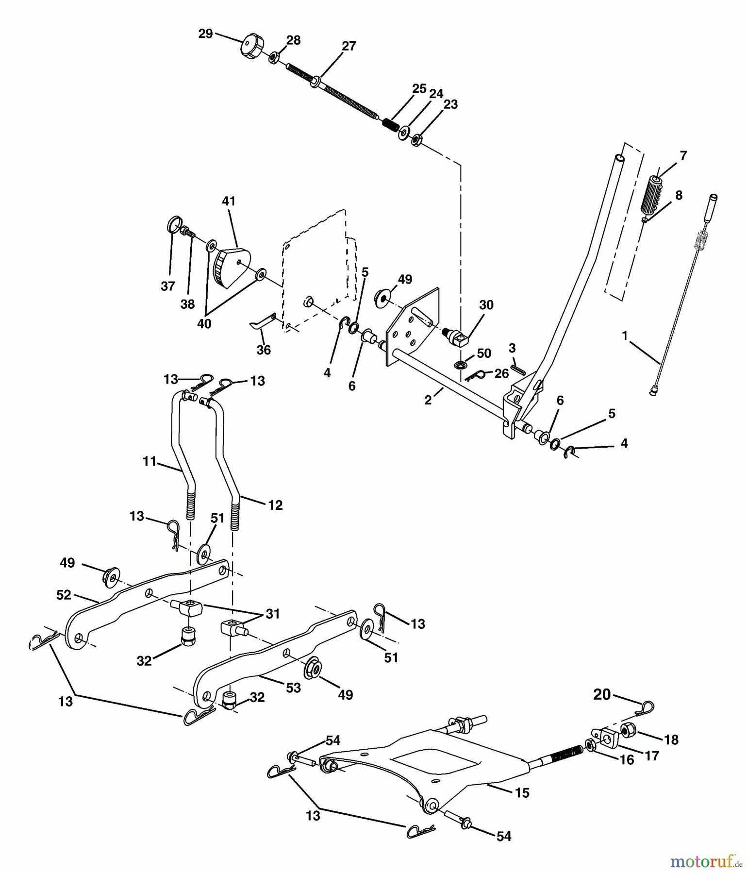  Husqvarna Rasen und Garten Traktoren YTH 1848XP - Husqvarna Yard Tractor (2003-11 & After) Mower Lift