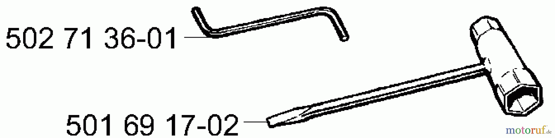  Husqvarna Reitermäher, Motor hinten Rider Pro 15 - Husqvarna Rear-Engine Rider (2001-02 to 2002-12) Tools