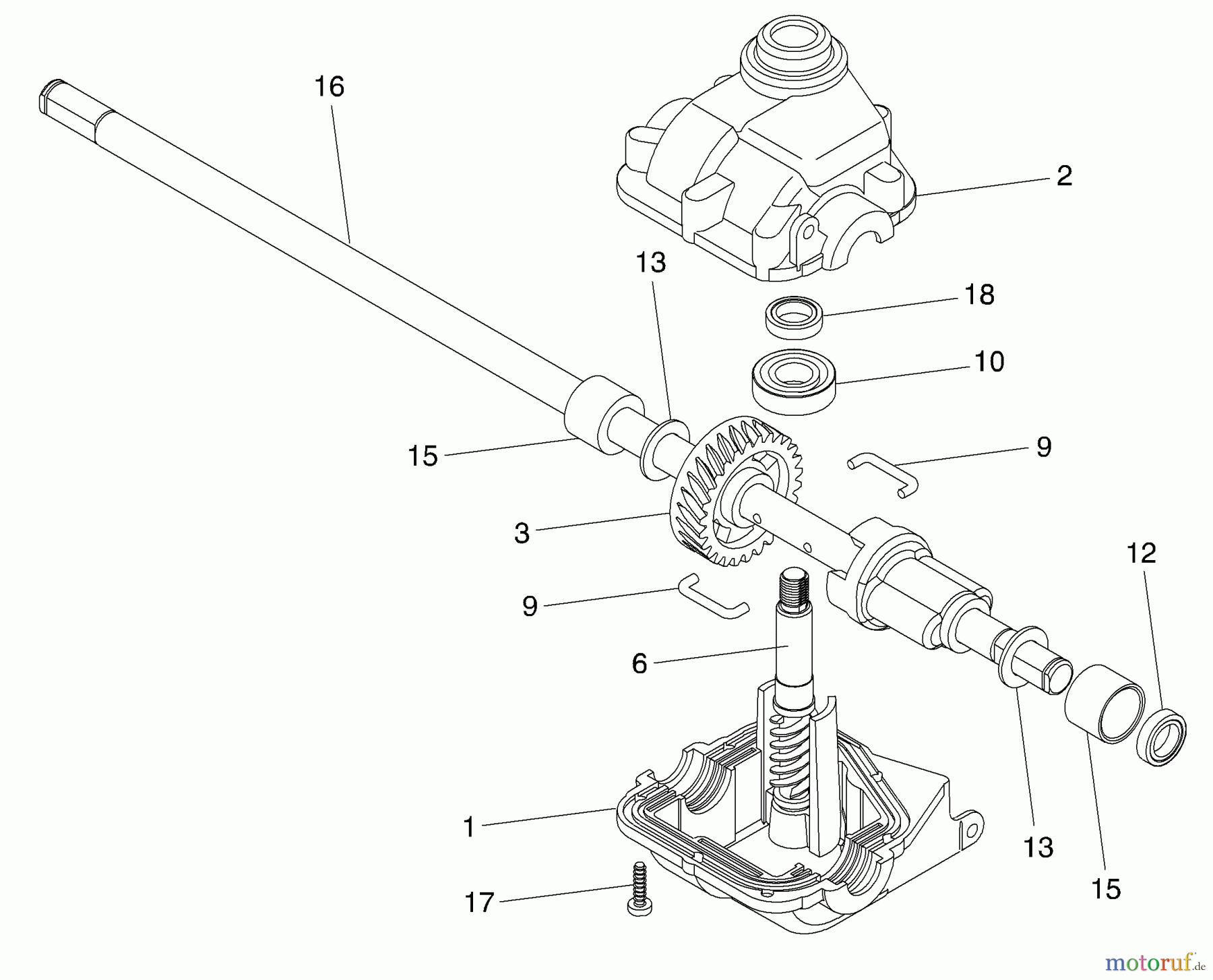  Husqvarna Rasenmäher 5521 RSC (954223470) - Husqvarna Walk-Behind Mower (2004-07 & After) Gear Case Assembly