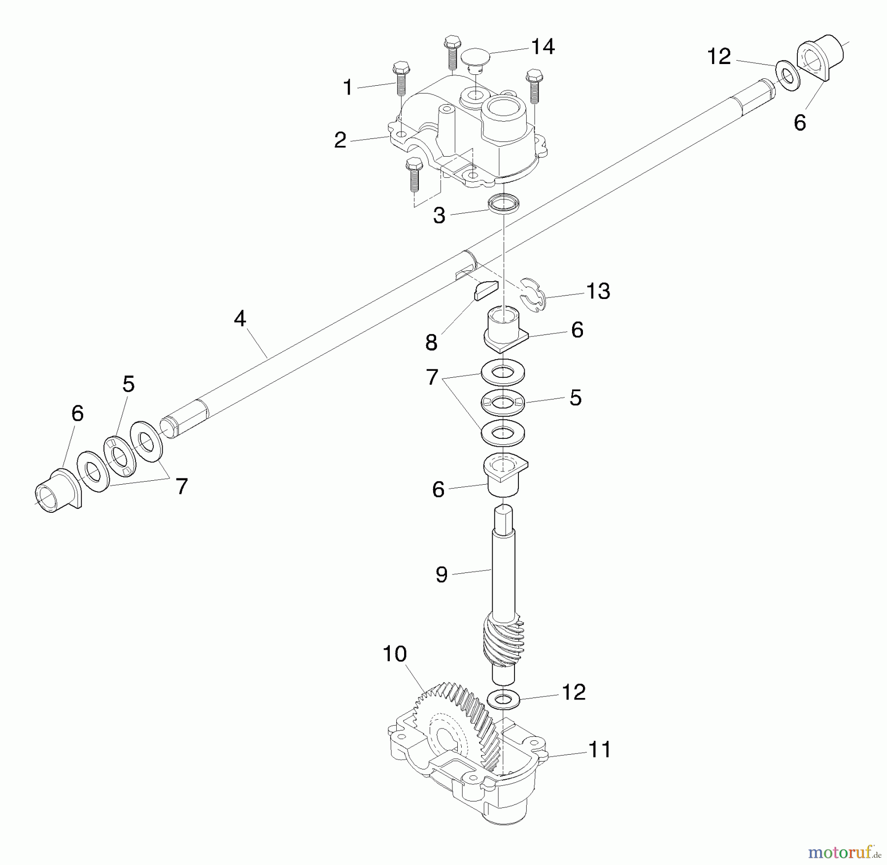  Husqvarna Rasenmäher 55R21 HVB (954223210) - Husqvarna Walk-Behind Mower (2003-12 & After) Gear Case Assembly