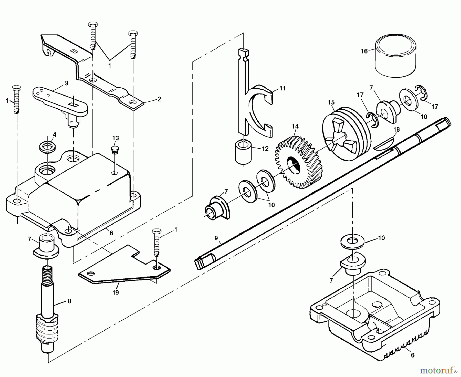  Husqvarna Rasenmäher 560 HS (954140058B) - Husqvarna Walk-Behind Mower (1998-07 & After) Gear Case Assembly