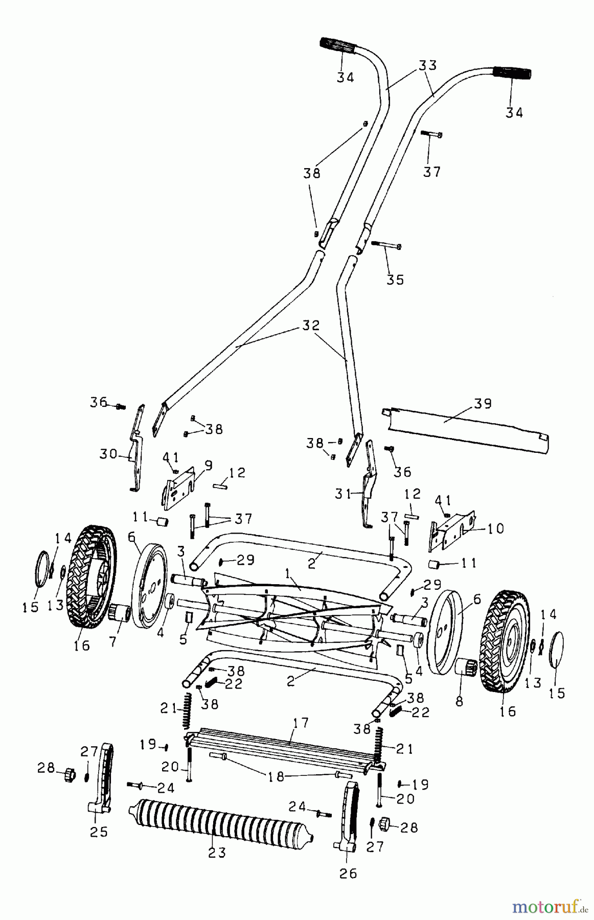  Husqvarna Rasenmäher 64 Novocut - Husqvarna Reel Mower (1999-01 & After) 64 Novocut Reel Mower (1999-01)